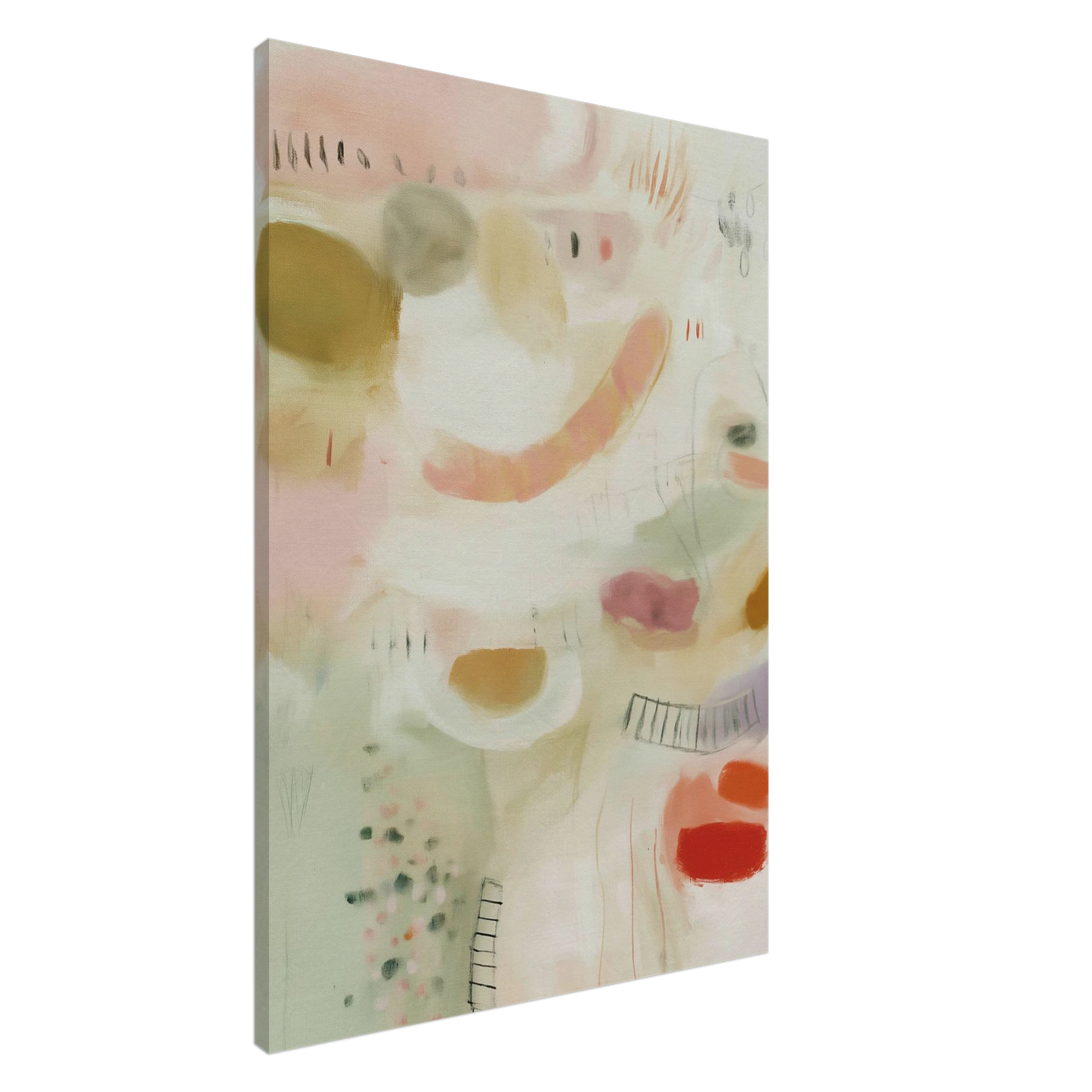 Murmures en Rosée Douce — tableau sur toile — art mural STNCL