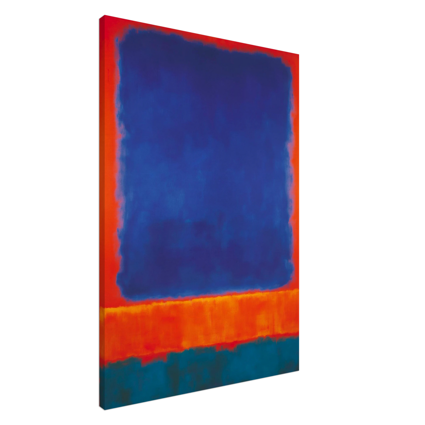Rouge Bleu Orangé Profond — tableau sur toile — art mural STNCL