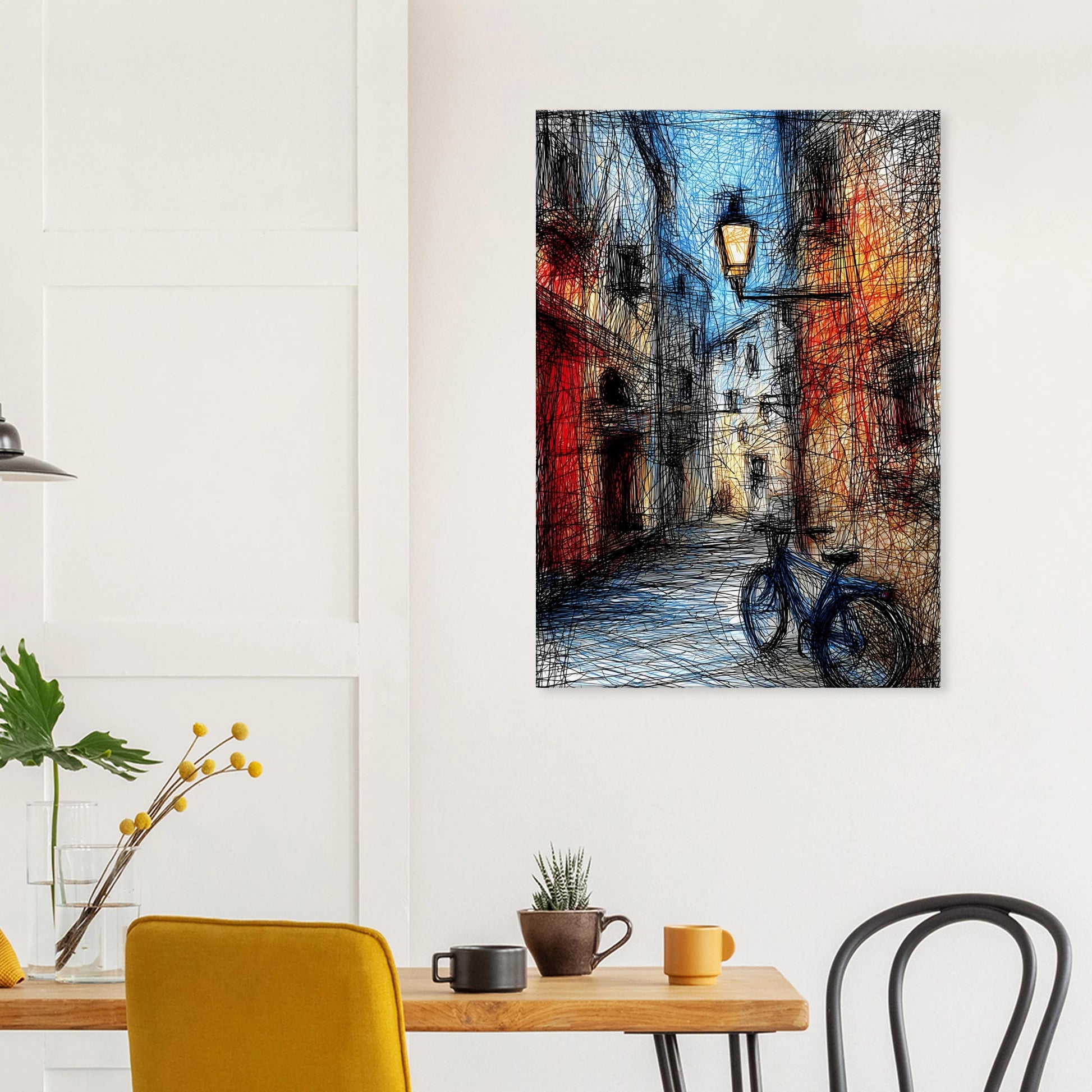 Ruelle à la Lanterne — tableau sur toile — vue 8 — art mural STNCL