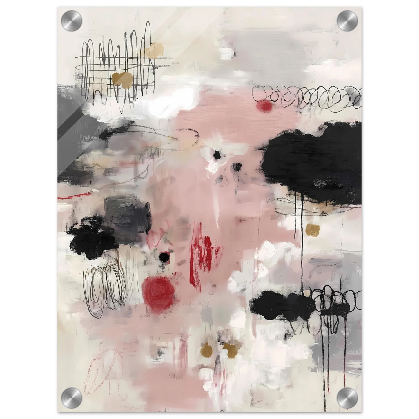 Murmure Poudré — tableau plexiglas — vue 3 — art mural STNCL