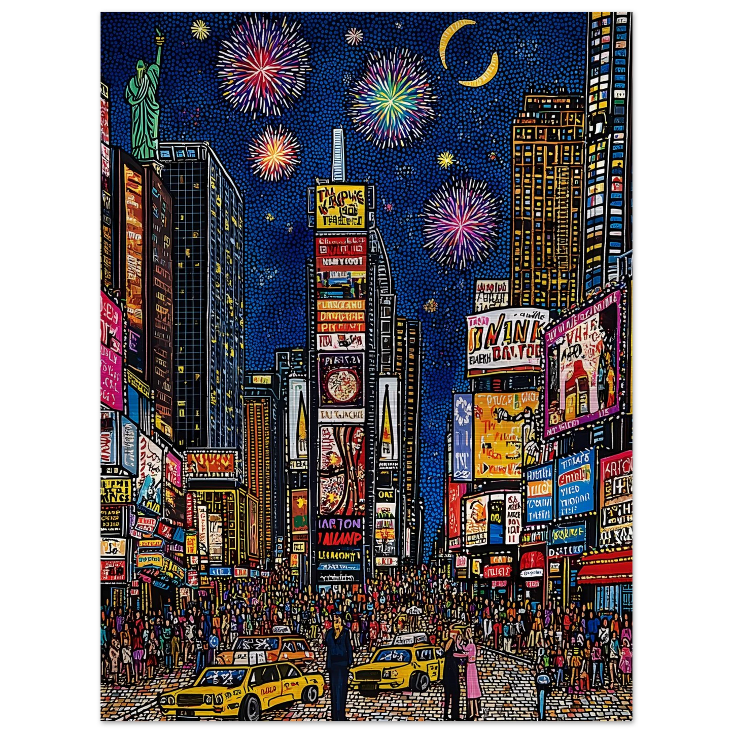 New York en Fête — tableau aluminium — vue 5 — art mural STNCL