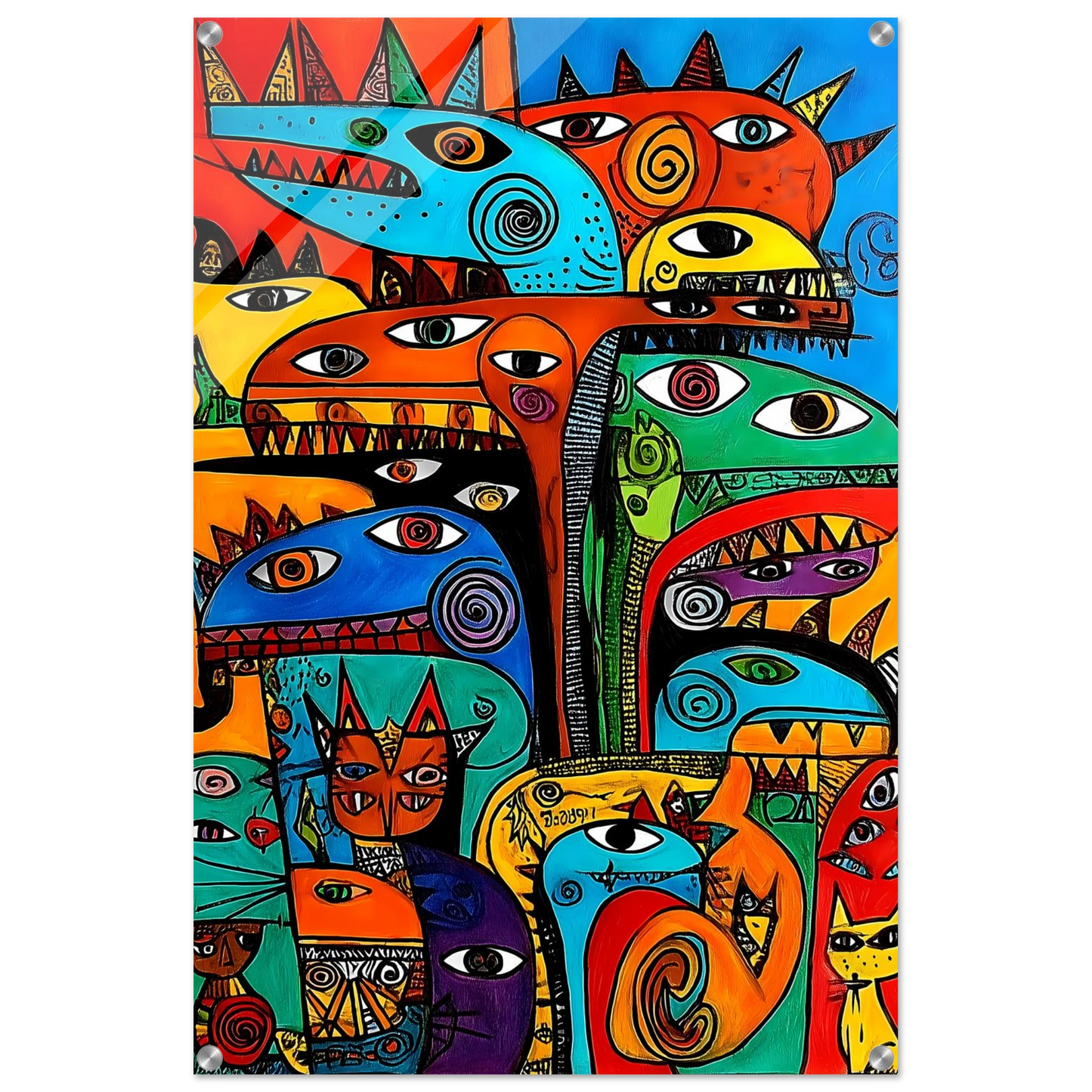 La Tribu — tableau plexiglas — vue 5 — art mural STNCL