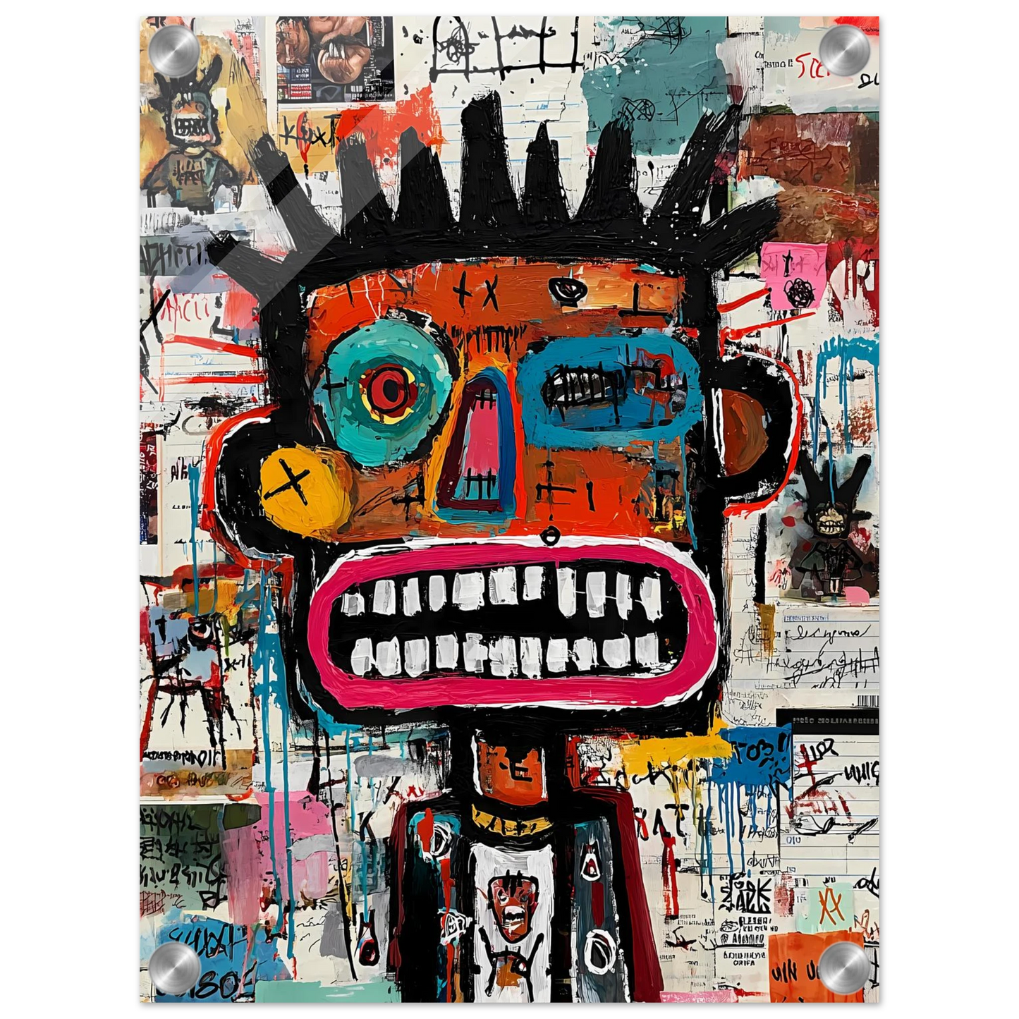 Roi de Papier — tableau plexiglas — vue 3 — art mural STNCL