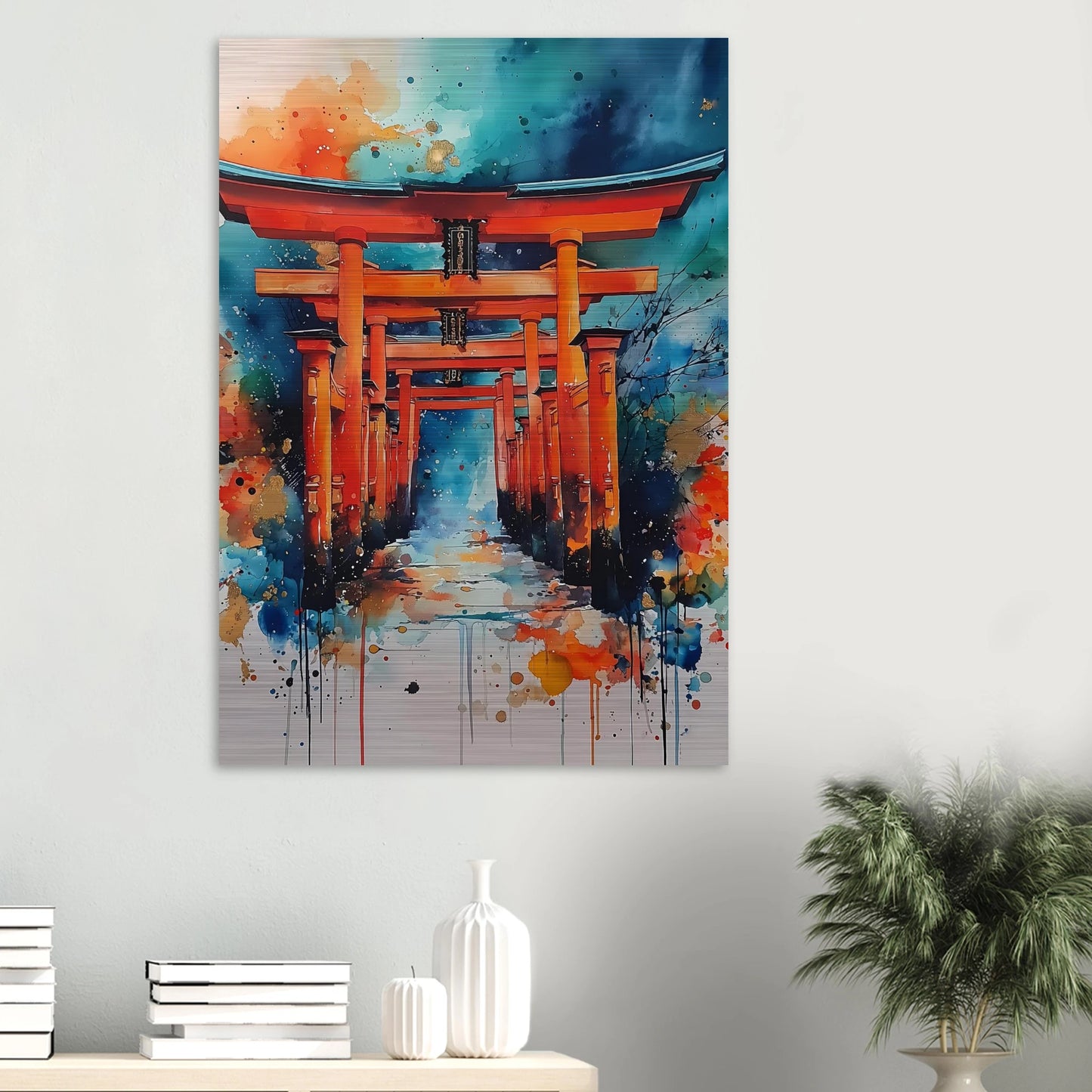 Le Sentier des Mille Portes — tableau aluminium — vue 6 — art mural STNCL