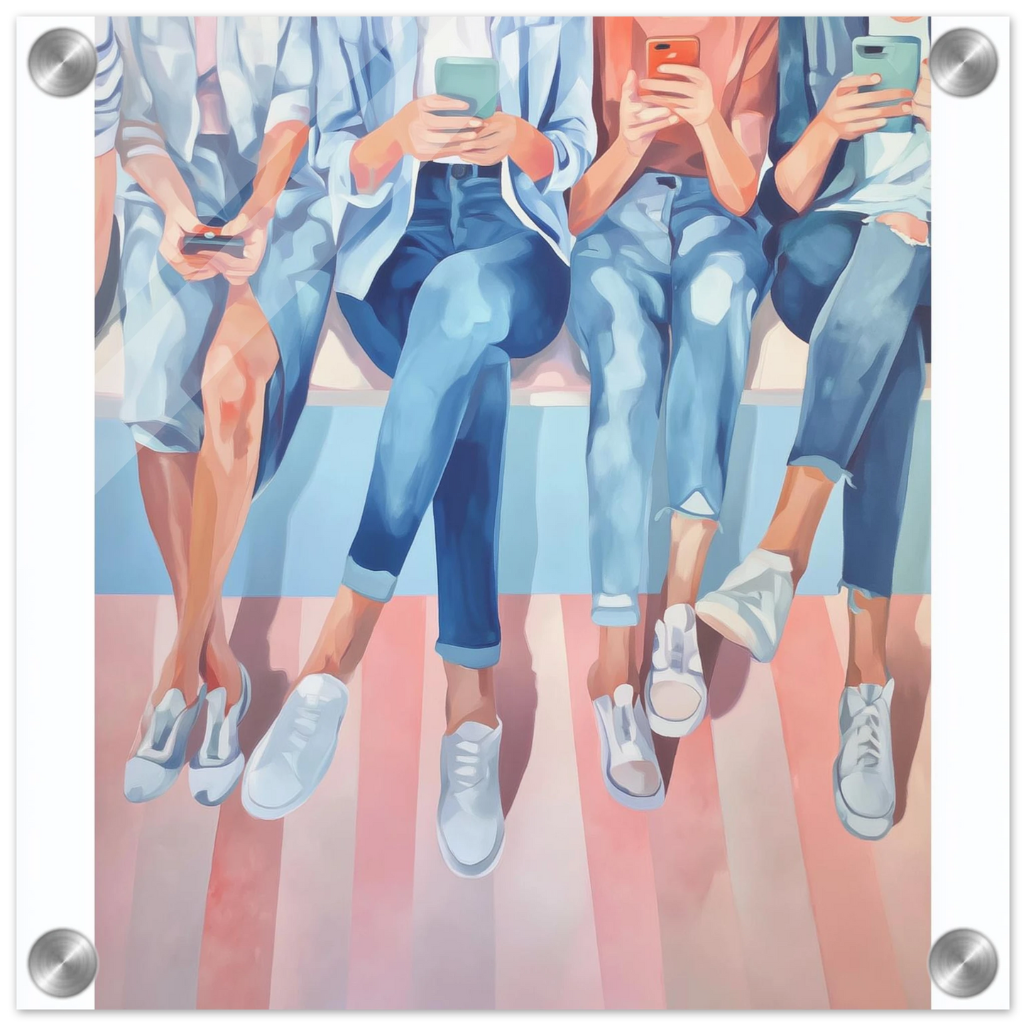Génération Connectée — tableau plexiglas — vue 4 — art mural STNCL