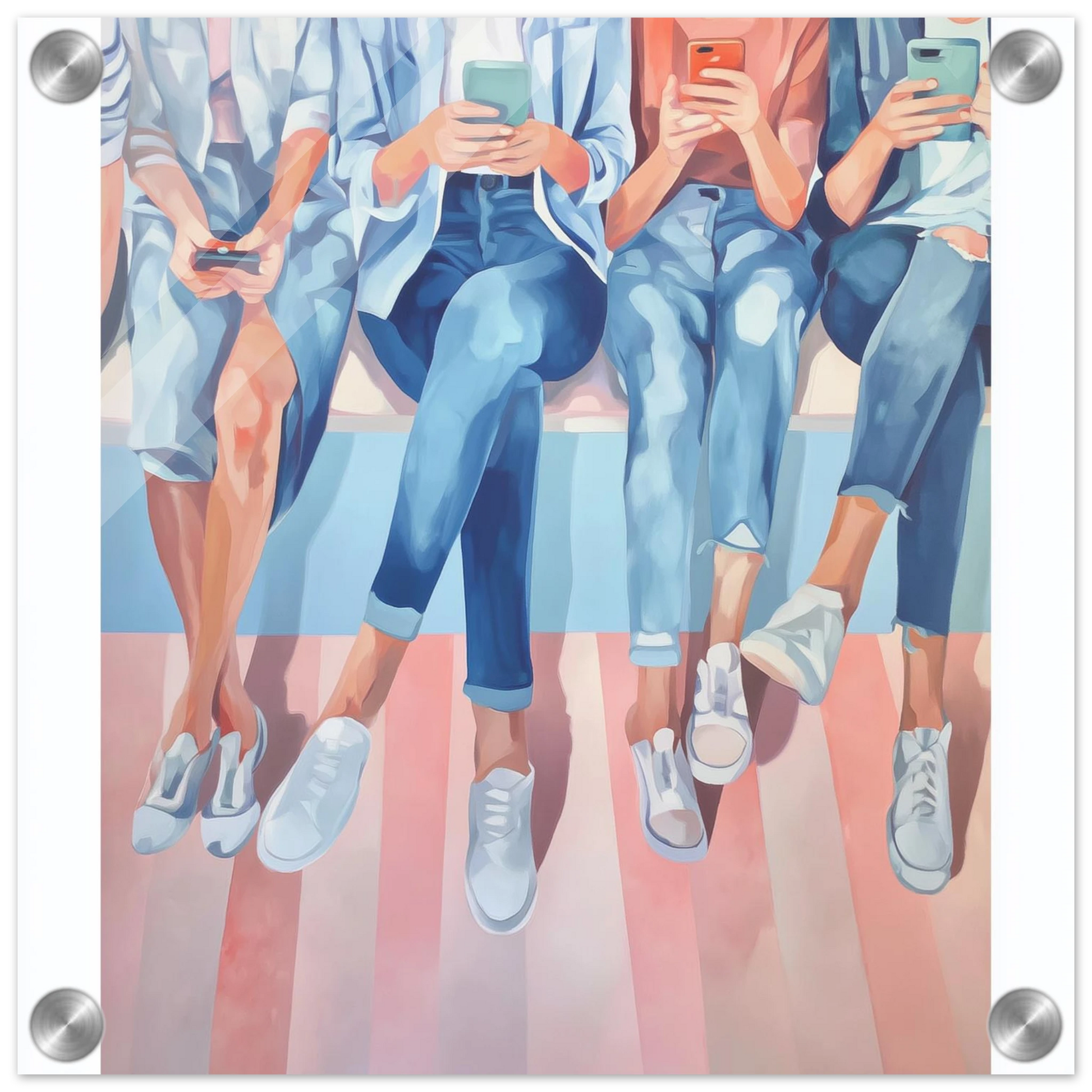 Génération Connectée — tableau plexiglas — vue 4 — art mural STNCL