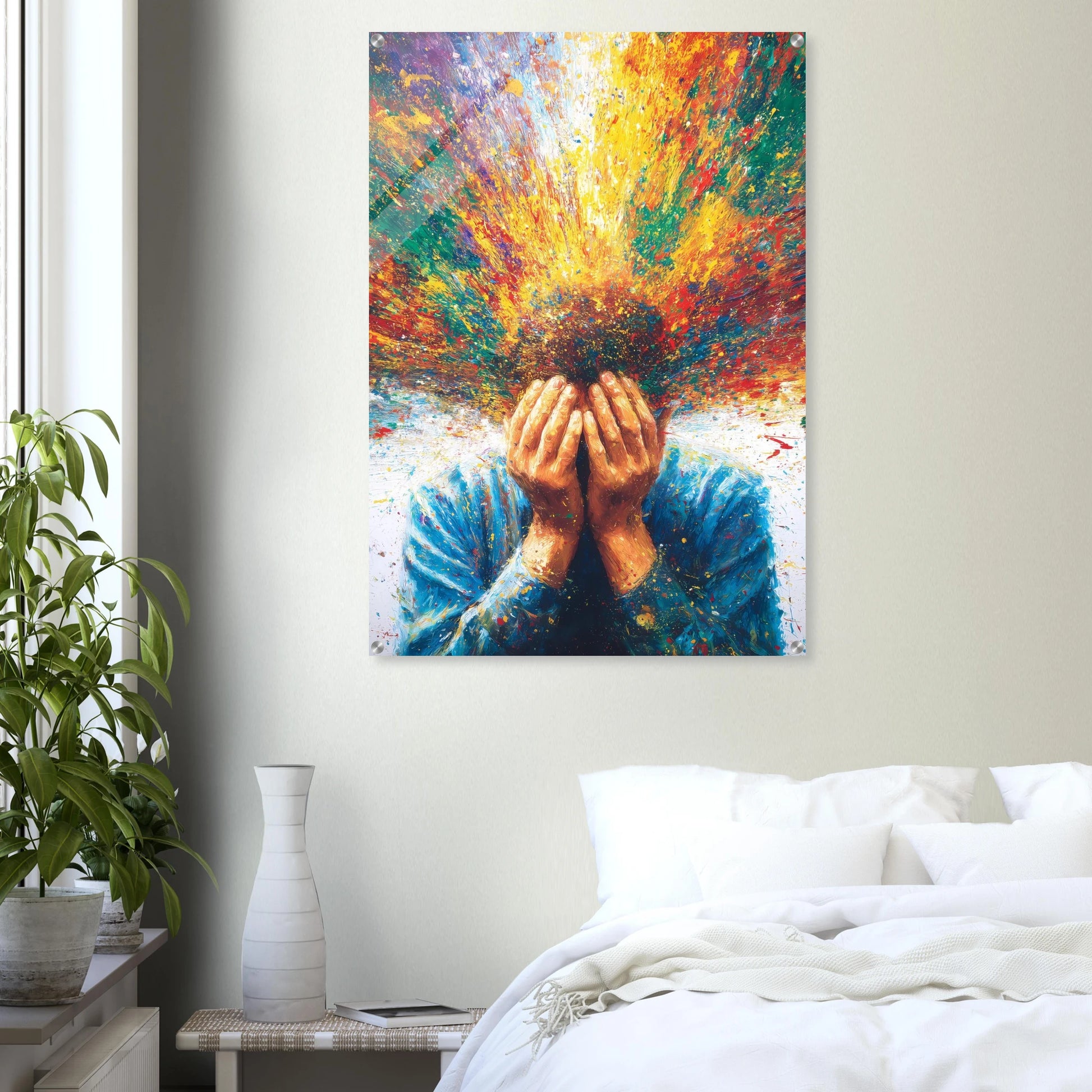 Jaillissement — tableau plexiglas — vue 7 — art mural STNCL