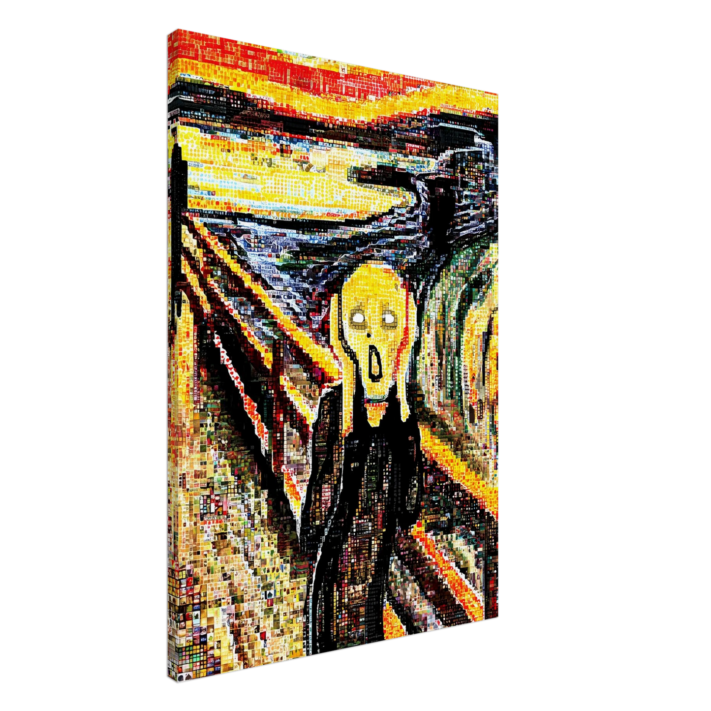 Le Cri en Mosaïque — tableau sur toile — art mural STNCL