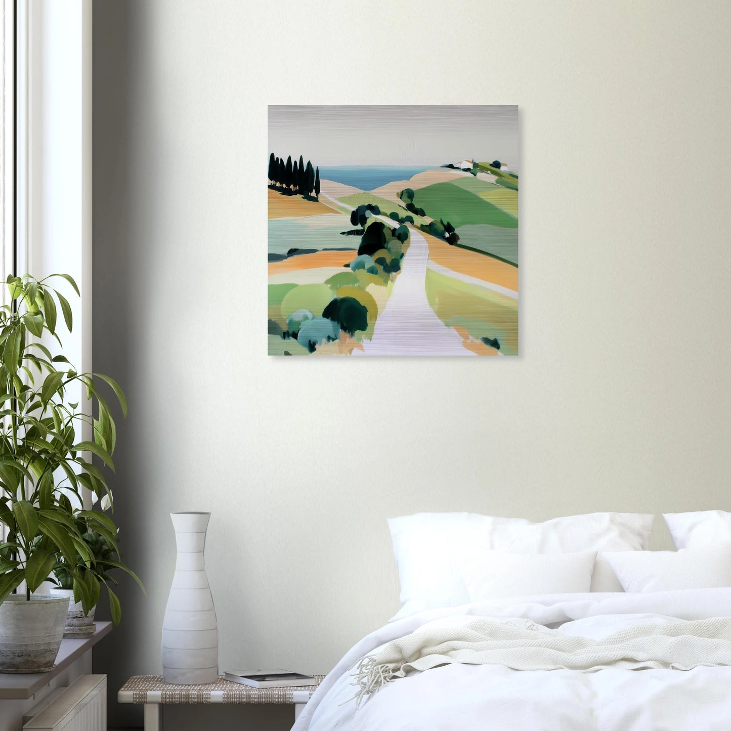 Chemin vers la Mer — tableau aluminium — vue 6 — art mural STNCL