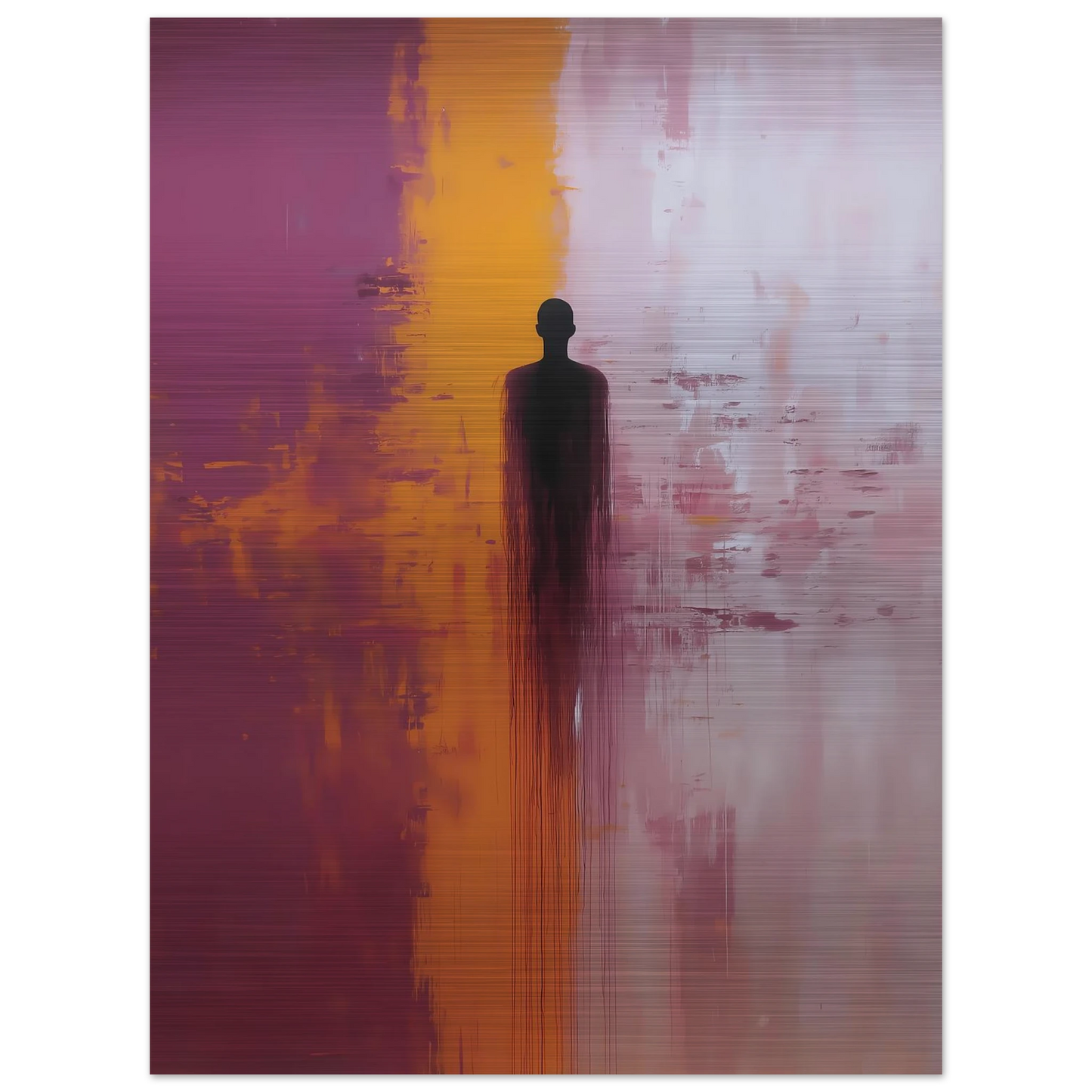 Présence — tableau aluminium — vue 5 — art mural STNCL