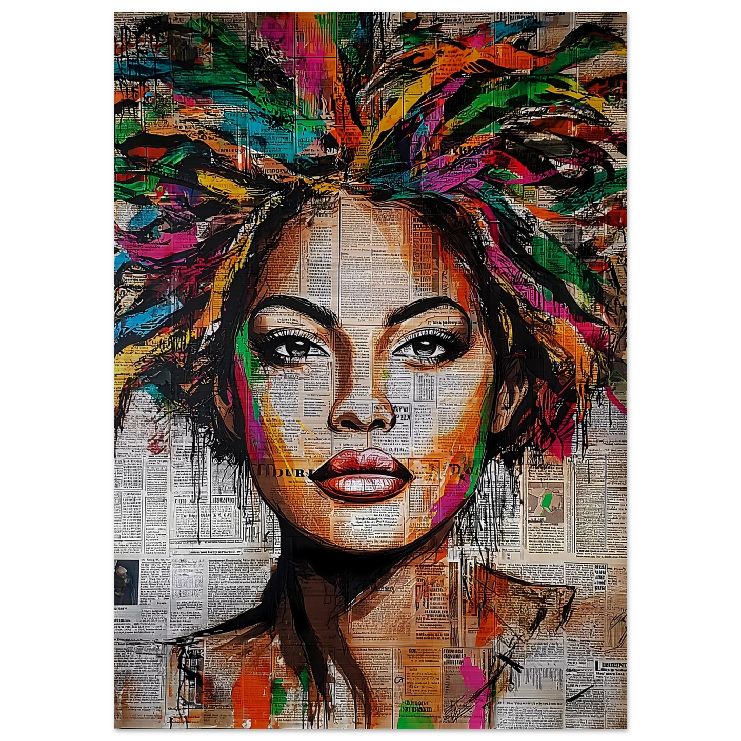 Tête d'Affiche — tableau aluminium — vue 4 — art mural STNCL
