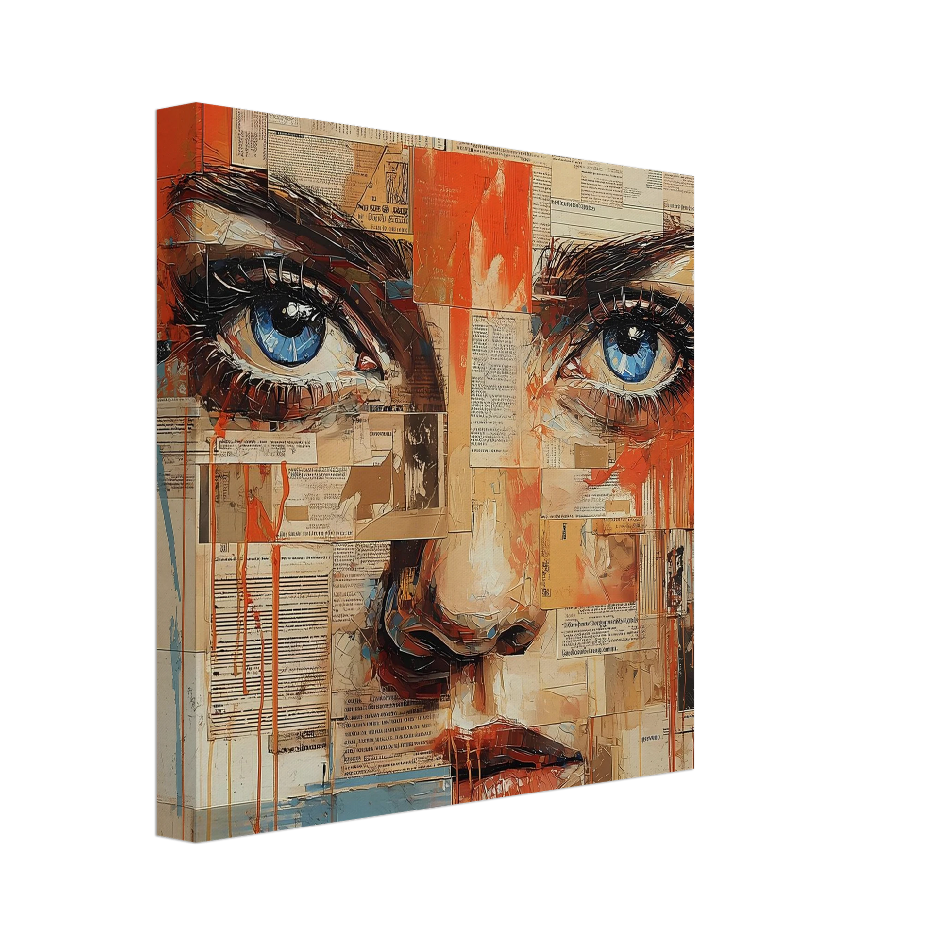 Sur les Pages — tableau sur toile — vue 2 — art mural STNCL