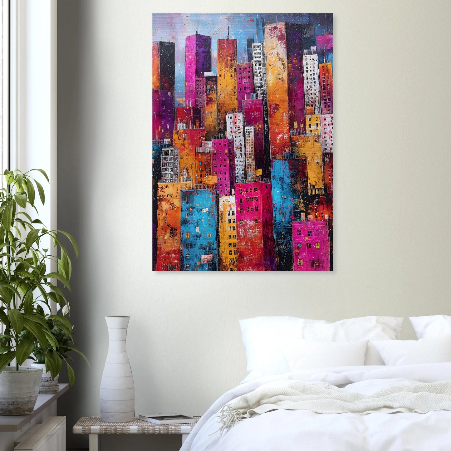Empilement — tableau aluminium — vue 7 — art mural STNCL