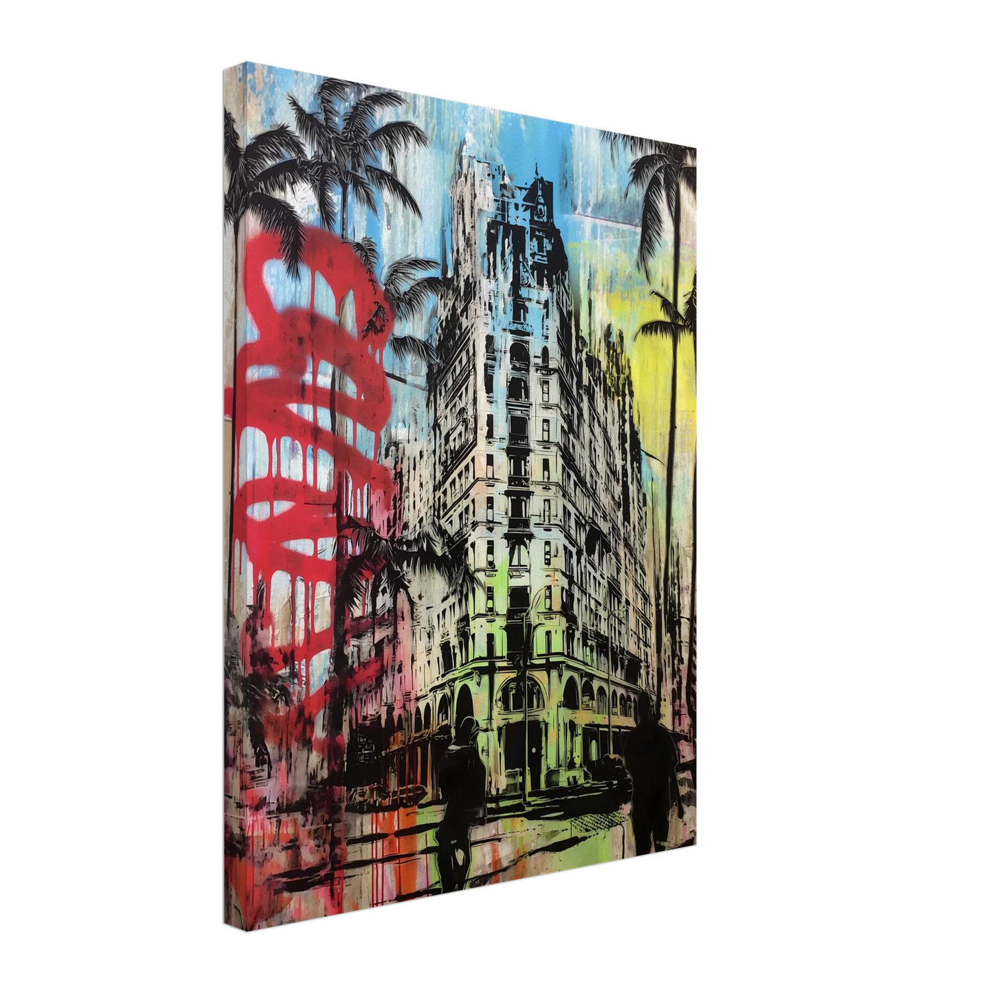 Tropique de Béton — tableau sur toile — vue 5 — art mural STNCL