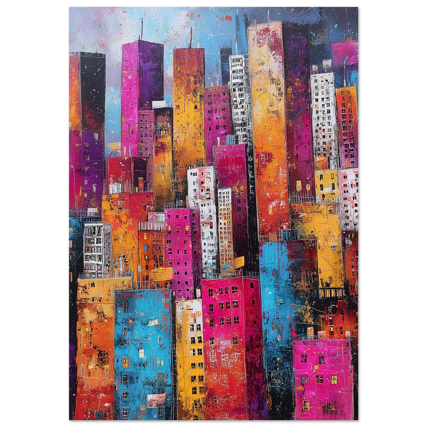 Cités en Fête Chromatique — tableau aluminium — art mural STNCL