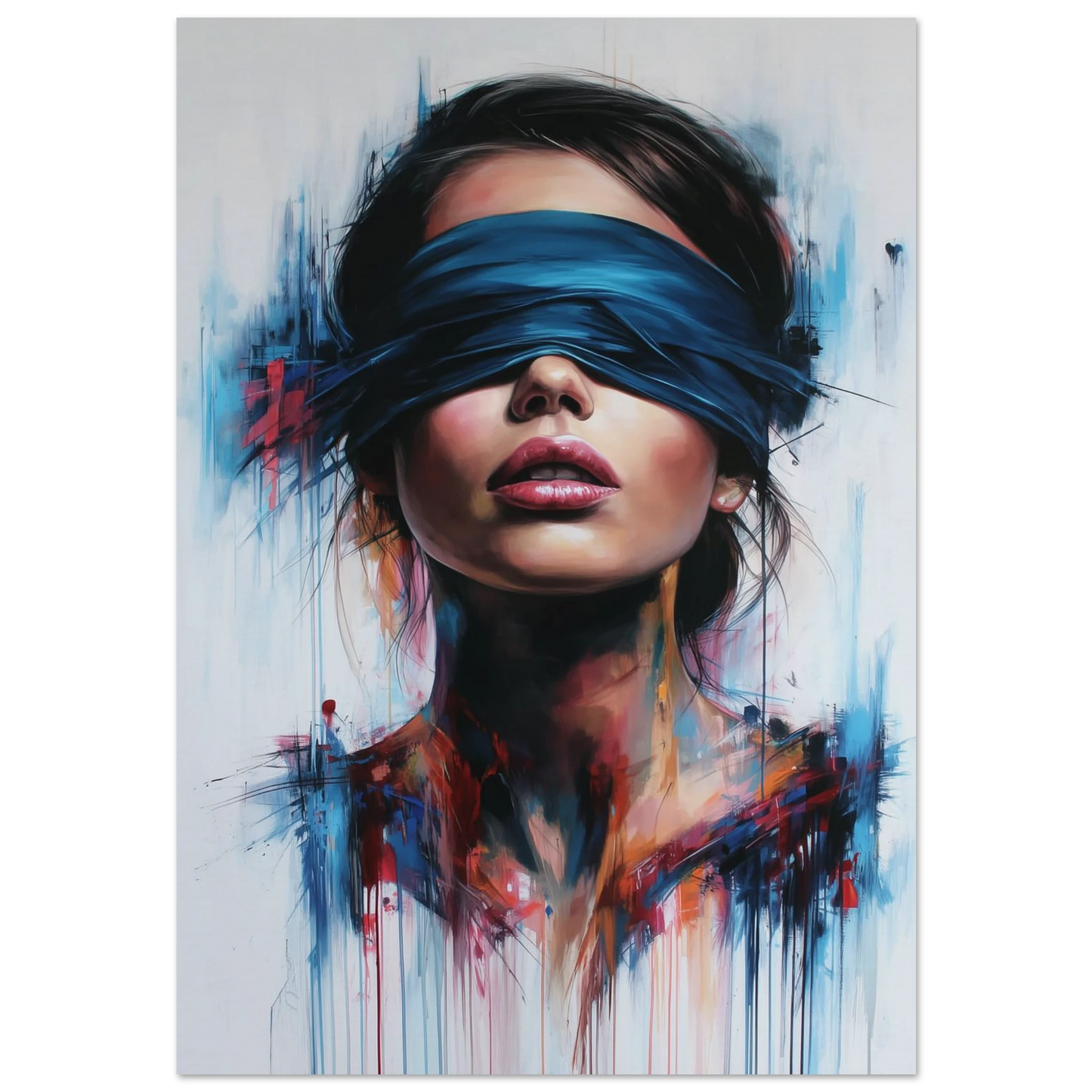 L'Éveil Sous le Bandeau Bleu — affiche d'art — art mural STNCL