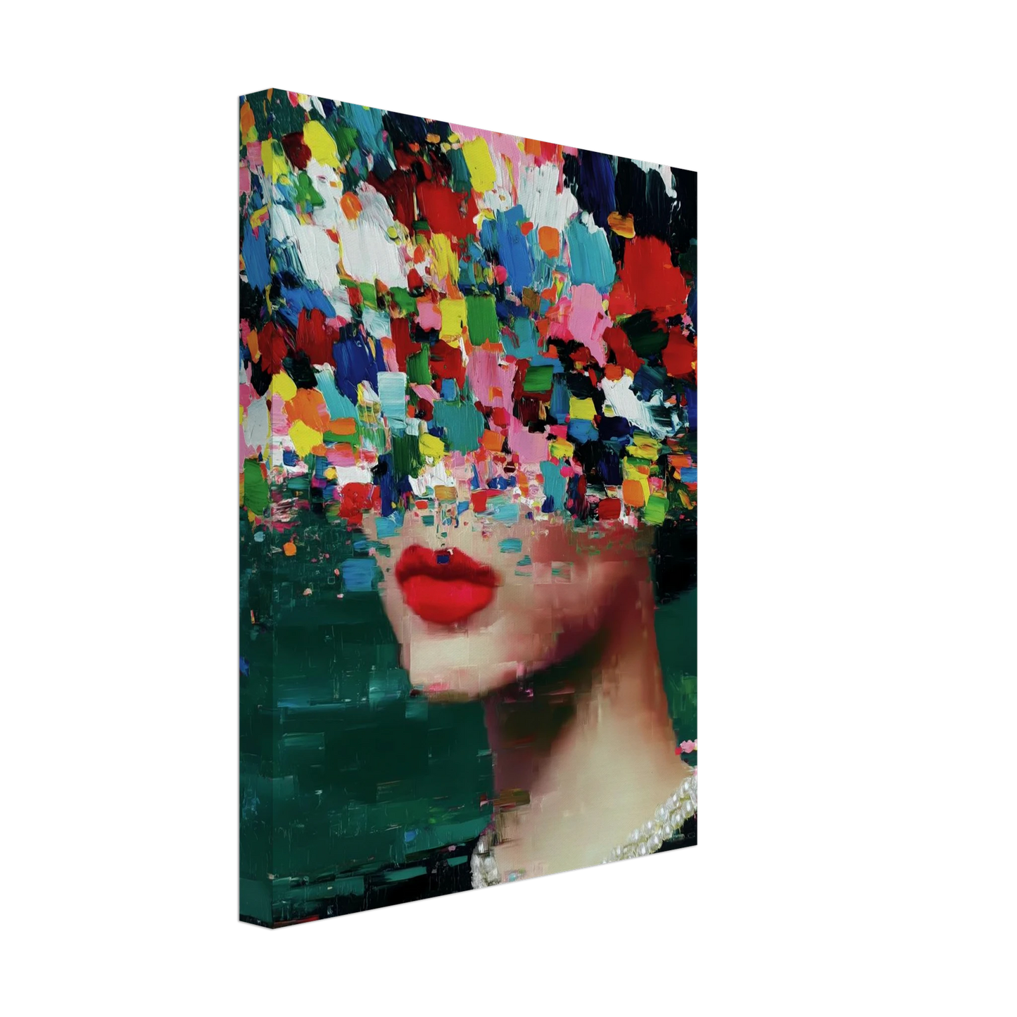 Sous les Fleurs — tableau sur toile — vue 4 — art mural STNCL