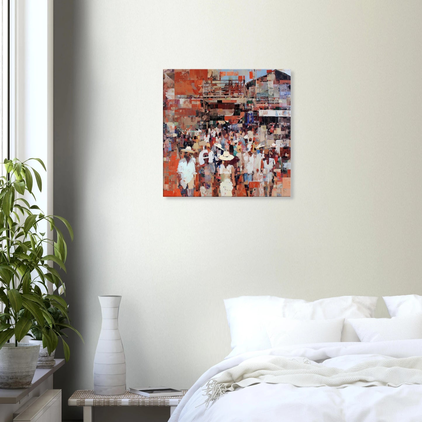 Marché en Couleurs — tableau sur toile — vue 6 — art mural STNCL