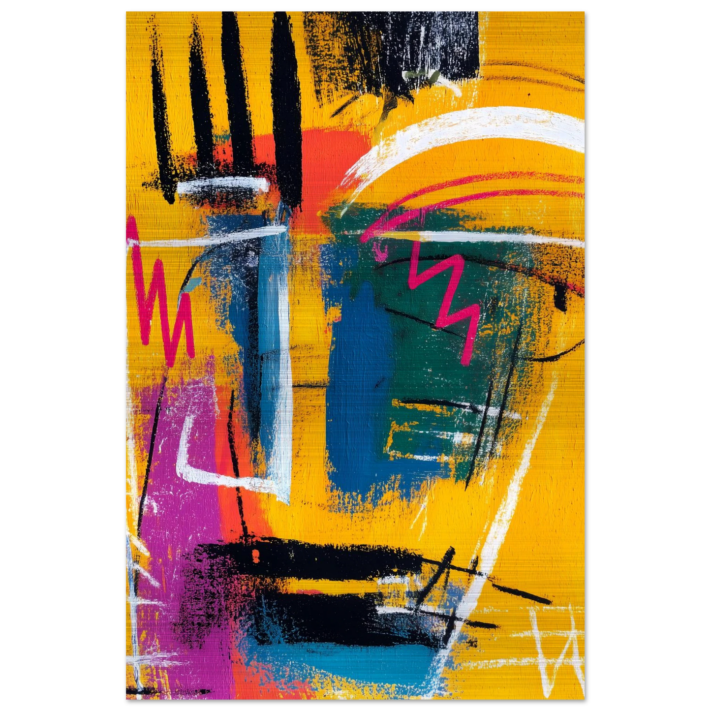Griffures Solaires — tableau aluminium — vue 3 — art mural STNCL