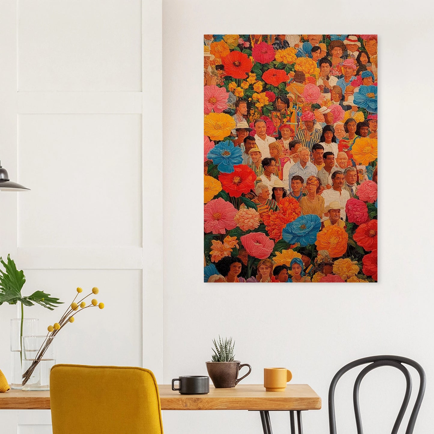 Jardin des Visages — affiche d'art — vue 8 — art mural STNCL