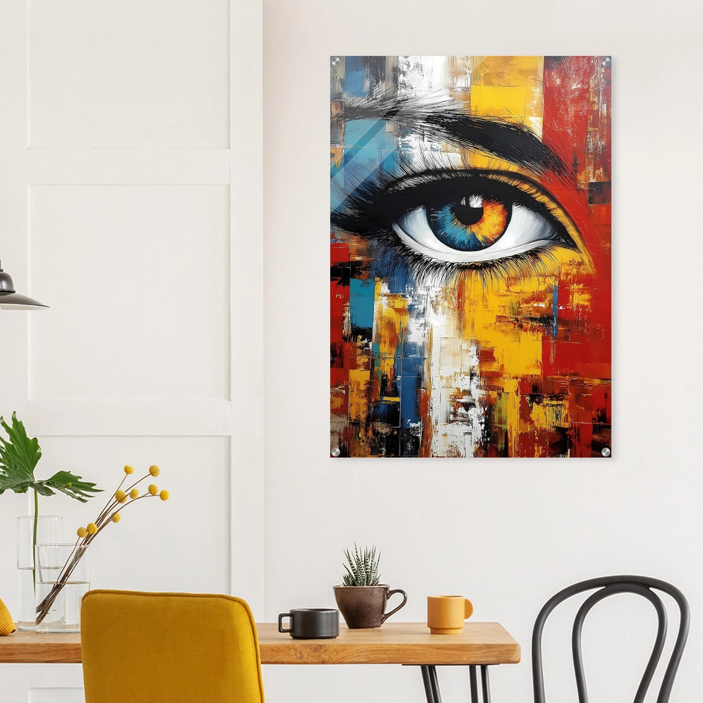 L'Œil Hétérochrome — tableau plexiglas — vue 8 — art mural STNCL