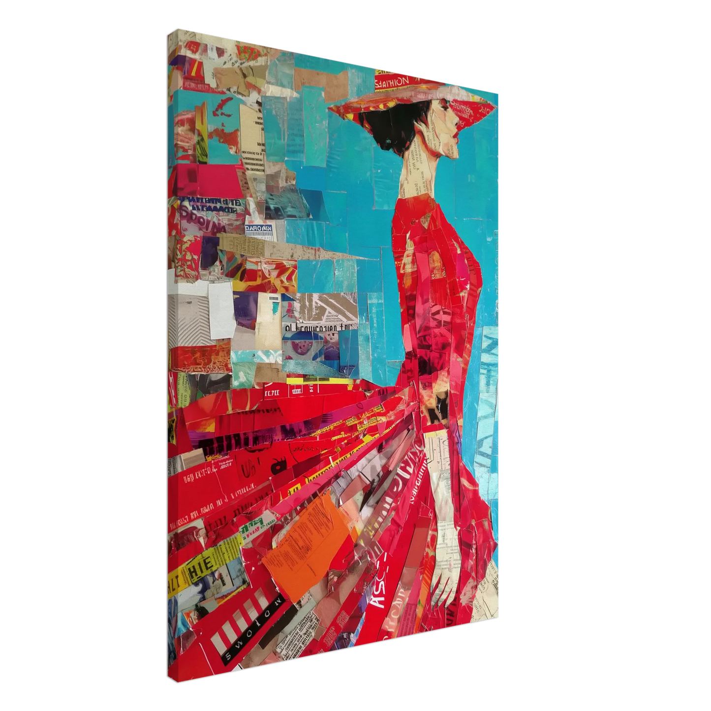 La Robe Rouge — tableau sur toile — art mural STNCL