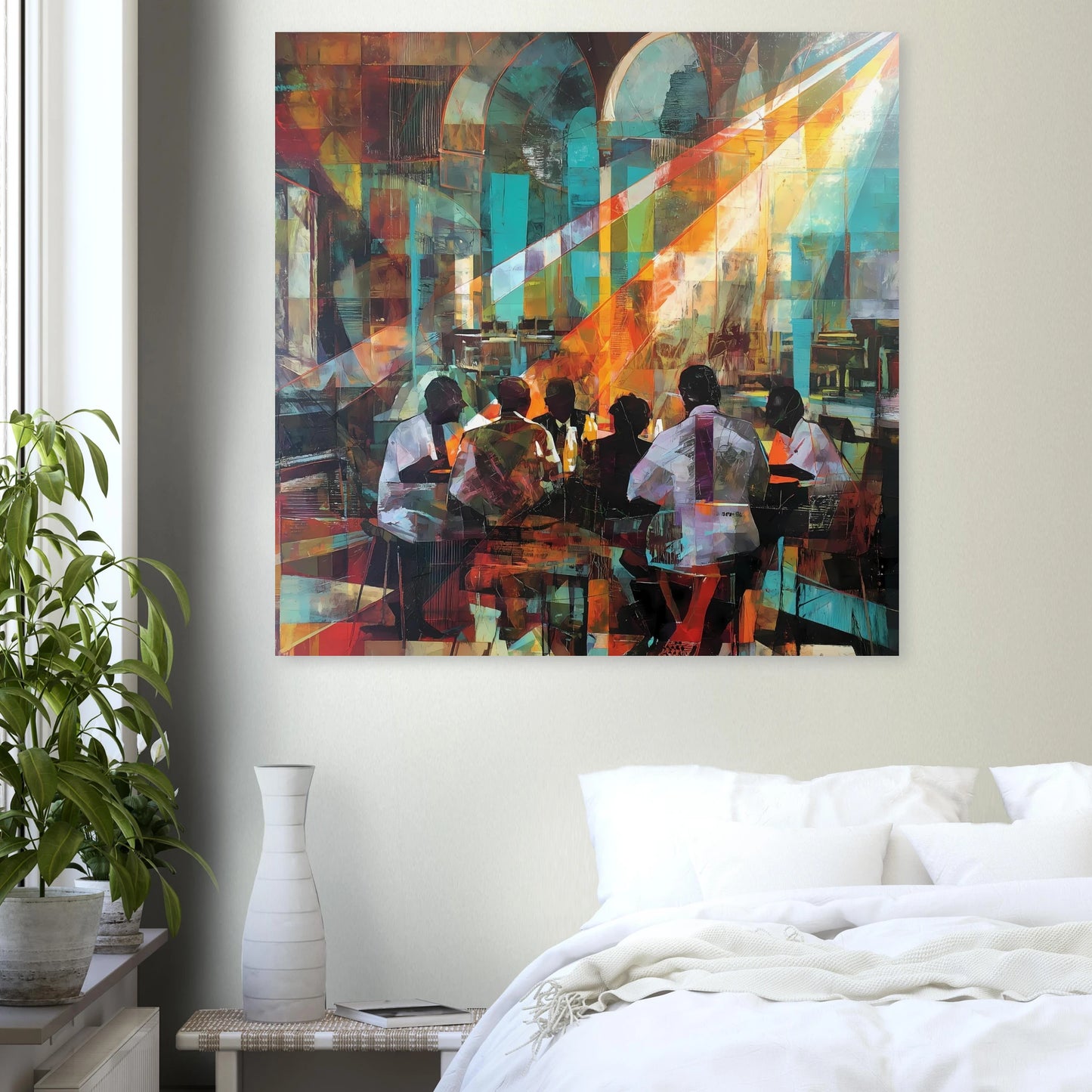 Rencontre au Café — affiche d'art — vue 7 — art mural STNCL