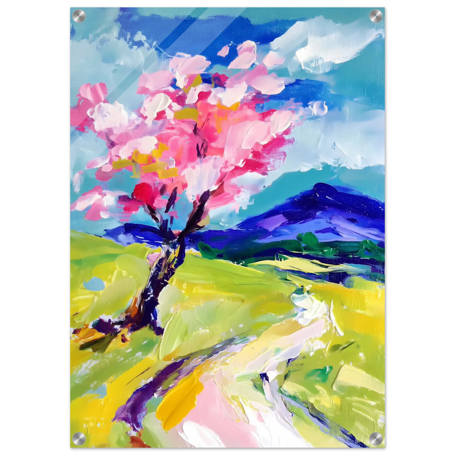 L'Arbre en Fleurs — tableau plexiglas — vue 2 — art mural STNCL