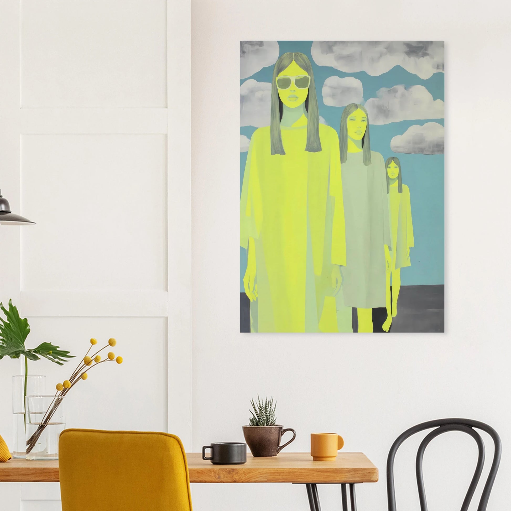Les Trois Silhouettes — affiche d'art — vue 8 — art mural STNCL
