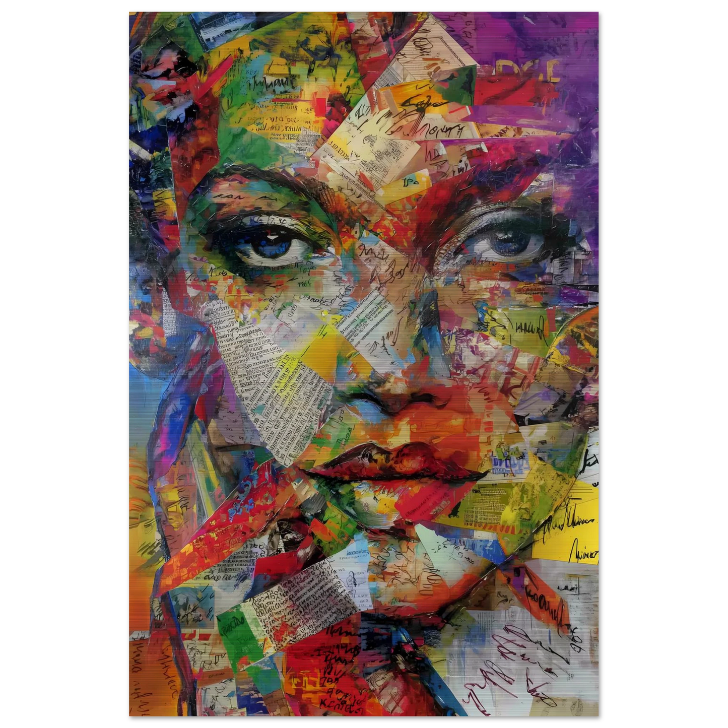 Belle de Papier — tableau aluminium — vue 3 — art mural STNCL
