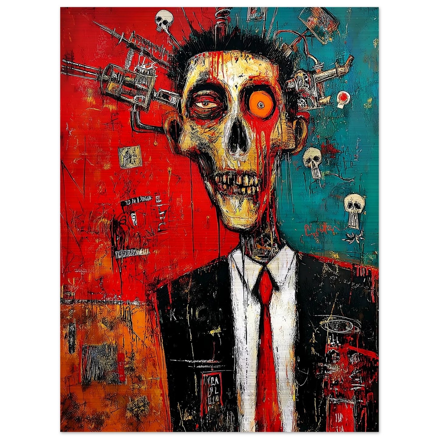 Cadre Mortel — tableau aluminium — vue 2 — art mural STNCL