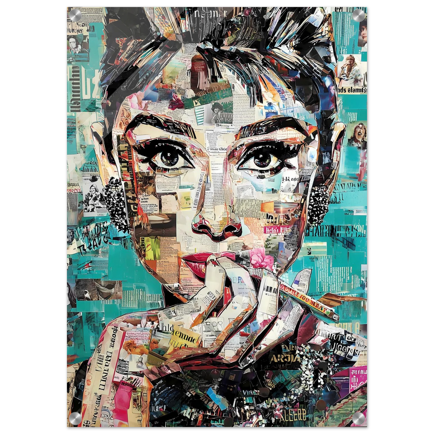 Regard de Papier — tableau plexiglas — vue 2 — art mural STNCL