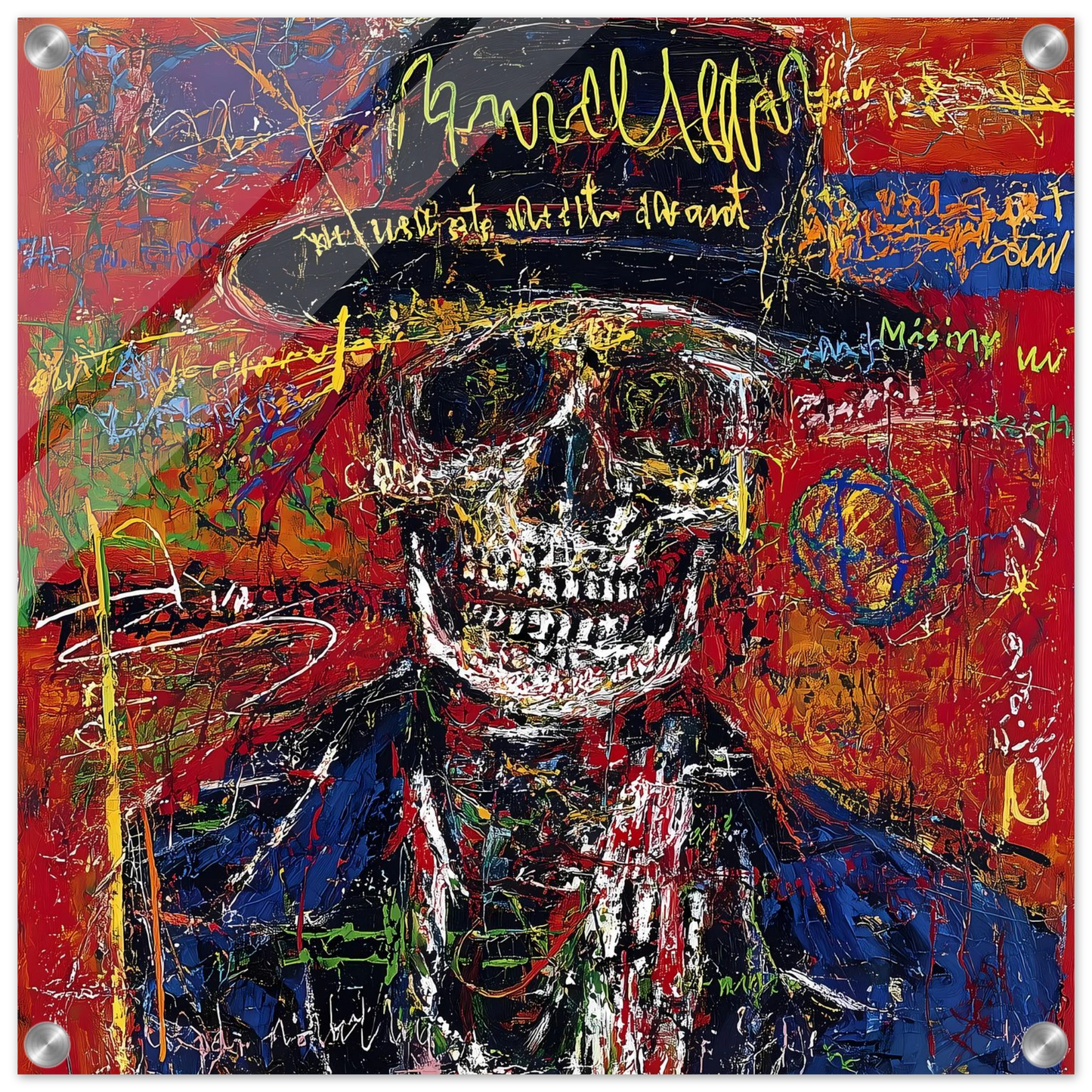 Dandy Macabre — tableau plexiglas — vue 2 — art mural STNCL