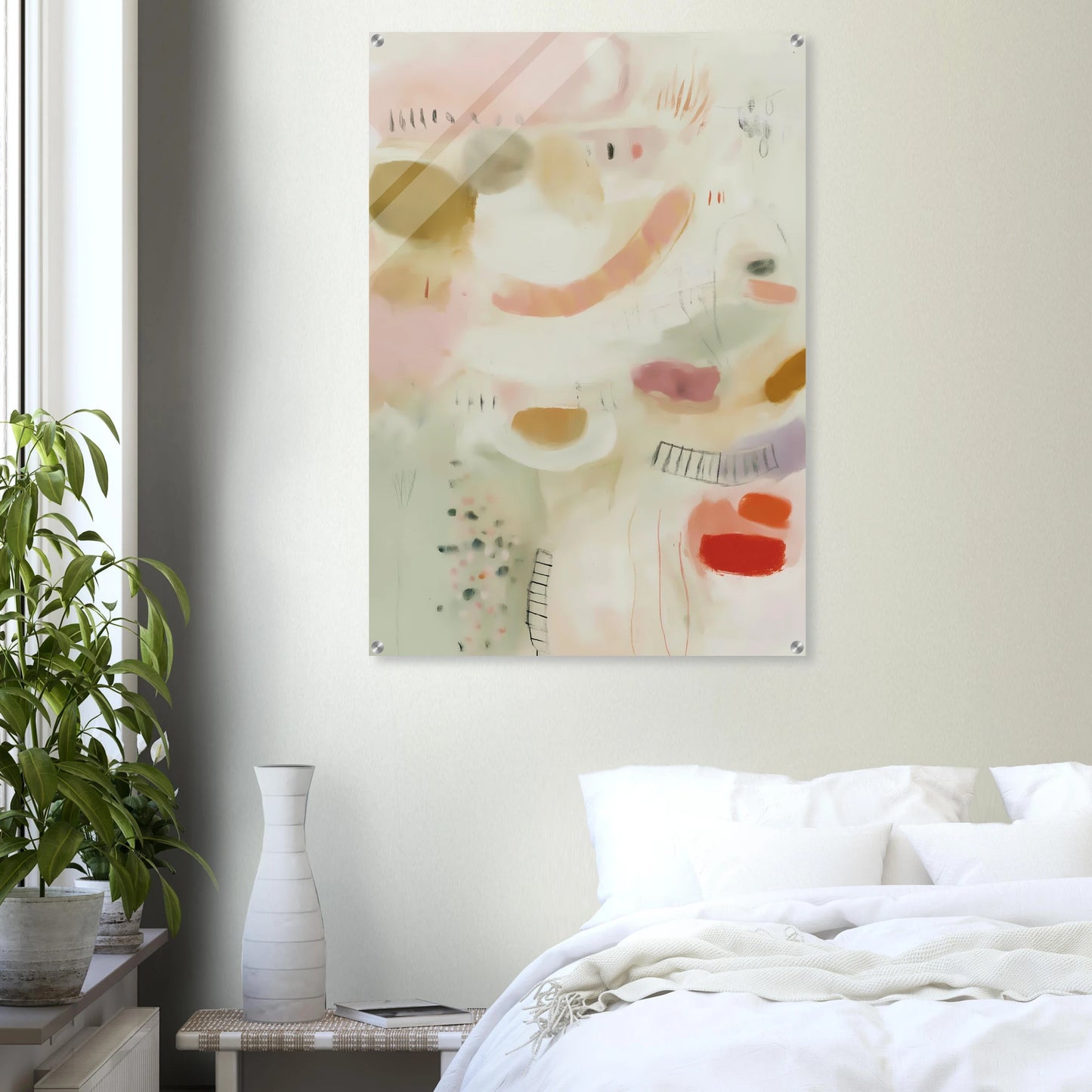 Murmures Pastel — tableau plexiglas — vue 7 — art mural STNCL
