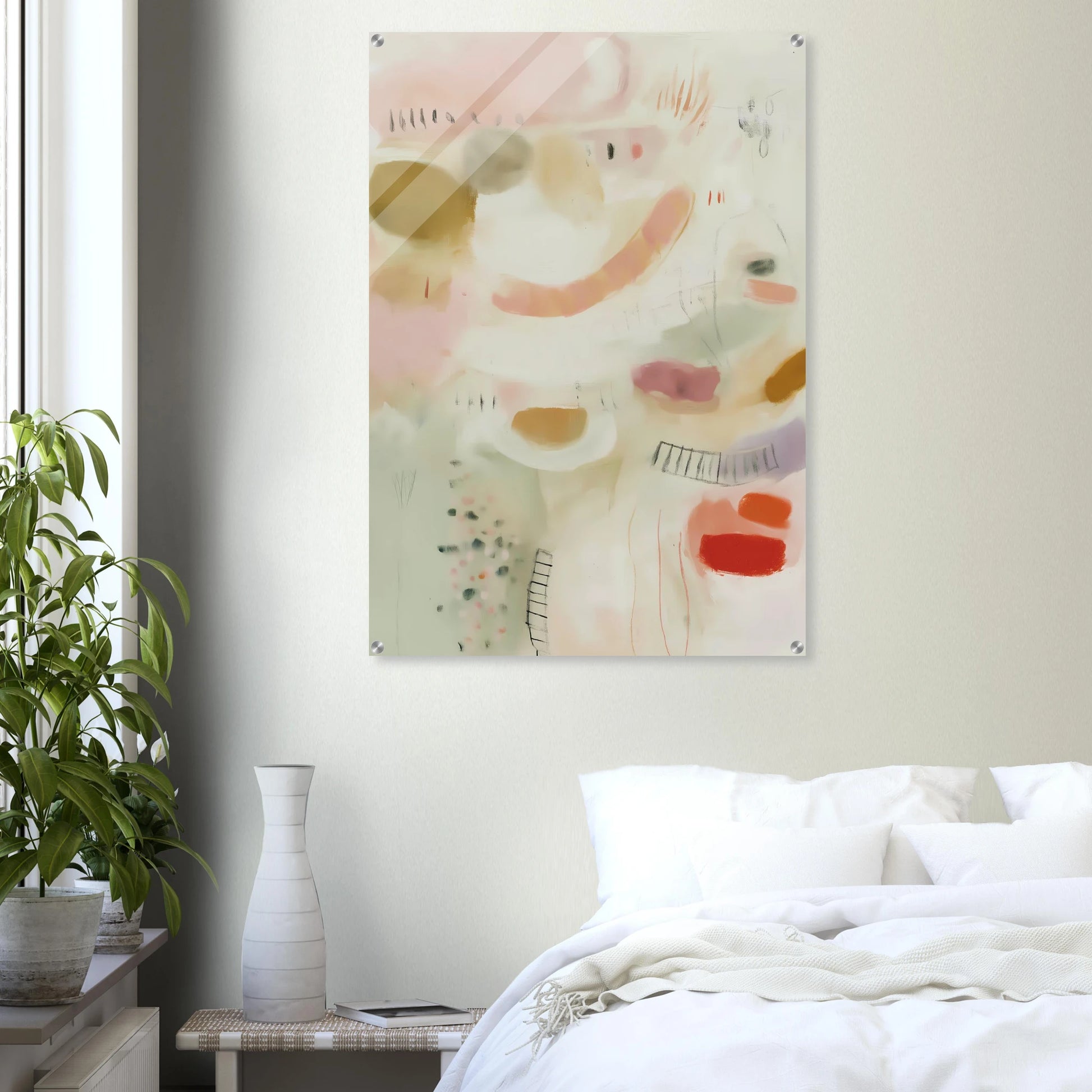 Murmures Pastel — tableau plexiglas — vue 7 — art mural STNCL