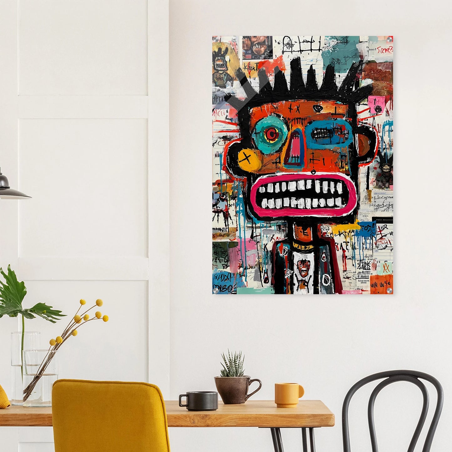 Roi de Papier — tableau plexiglas — vue 8 — art mural STNCL