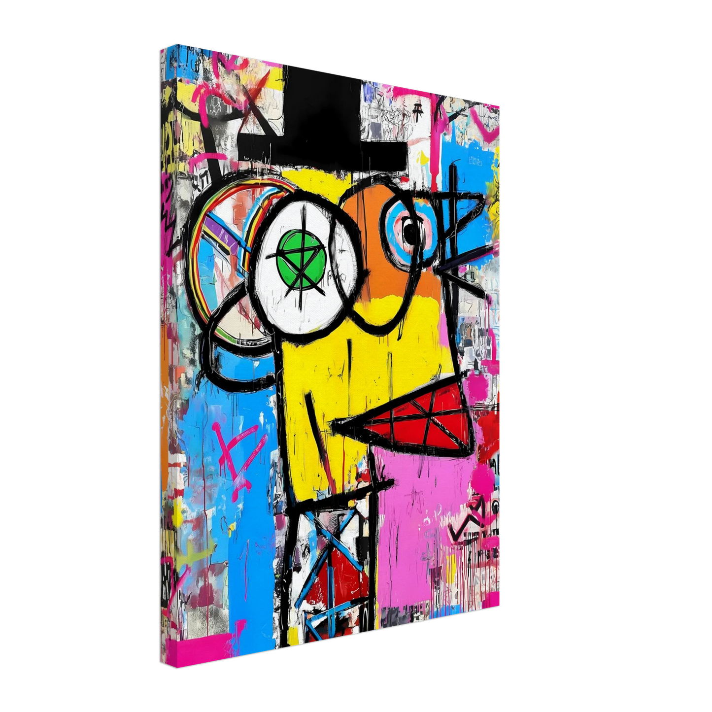 L'Homme au Chapeau Noir — tableau sur toile — vue 5 — art mural STNCL
