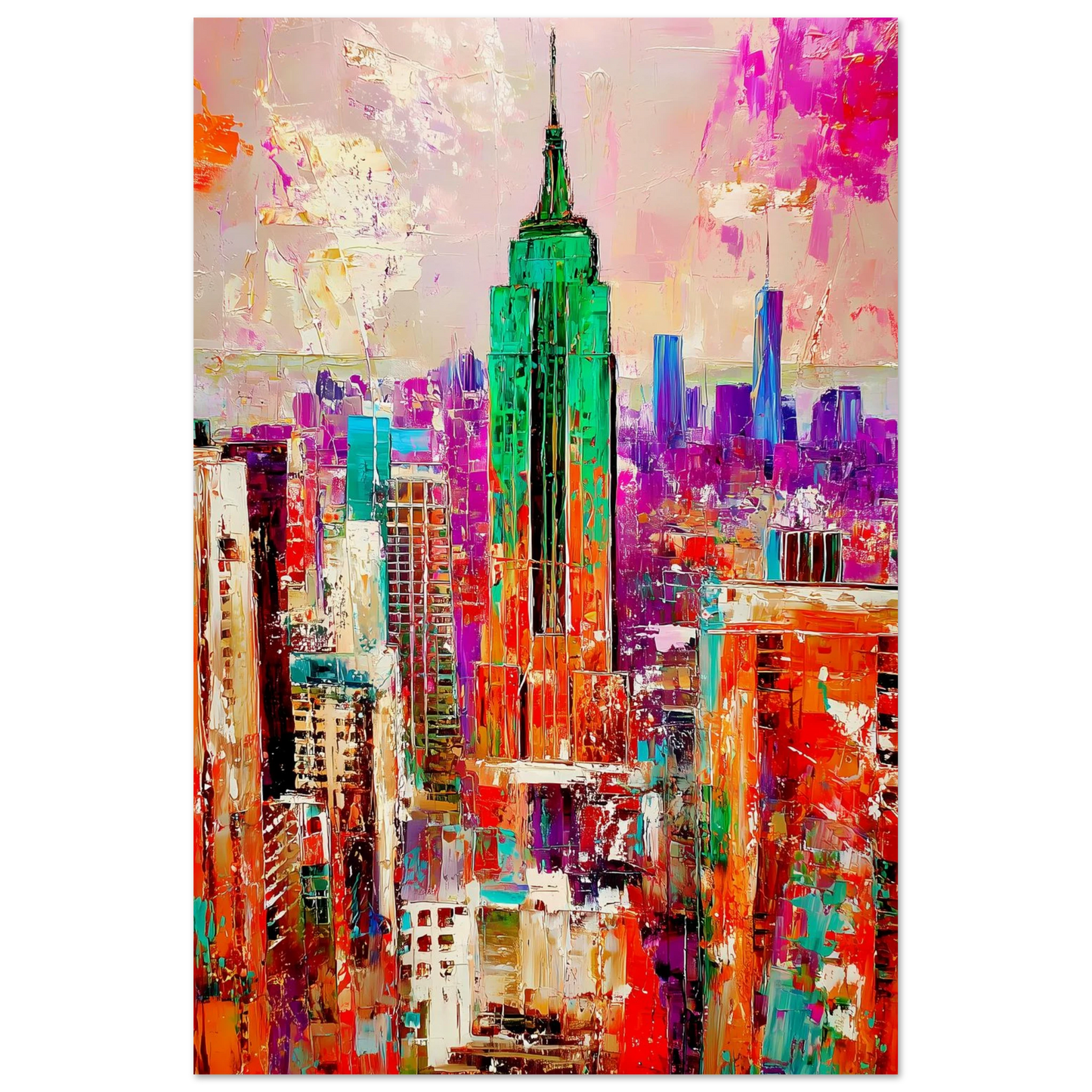 New York en Couleurs — affiche d'art — vue 4 — art mural STNCL