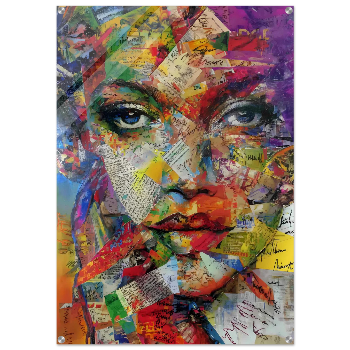 Belle de Papier — tableau plexiglas — art mural STNCL