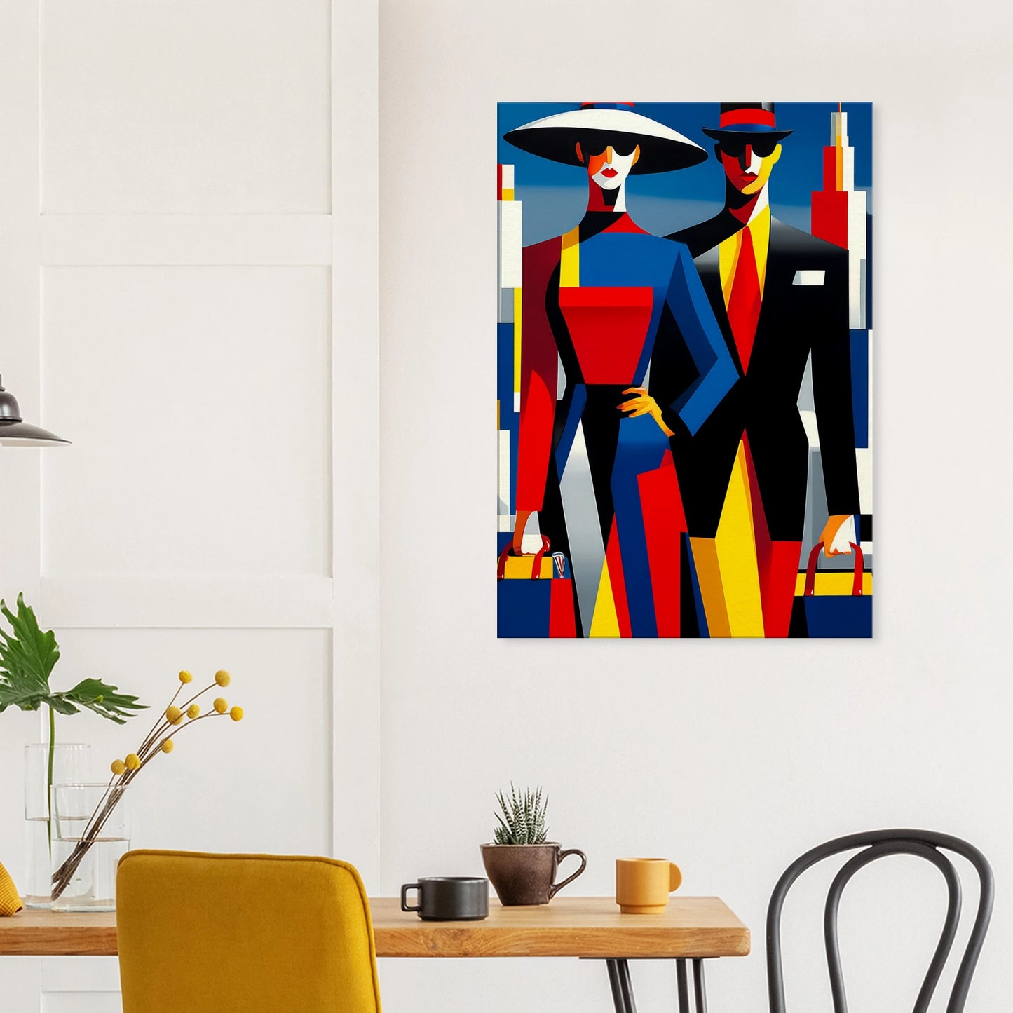 Le Couple en Ville — tableau sur toile — vue 8 — art mural STNCL