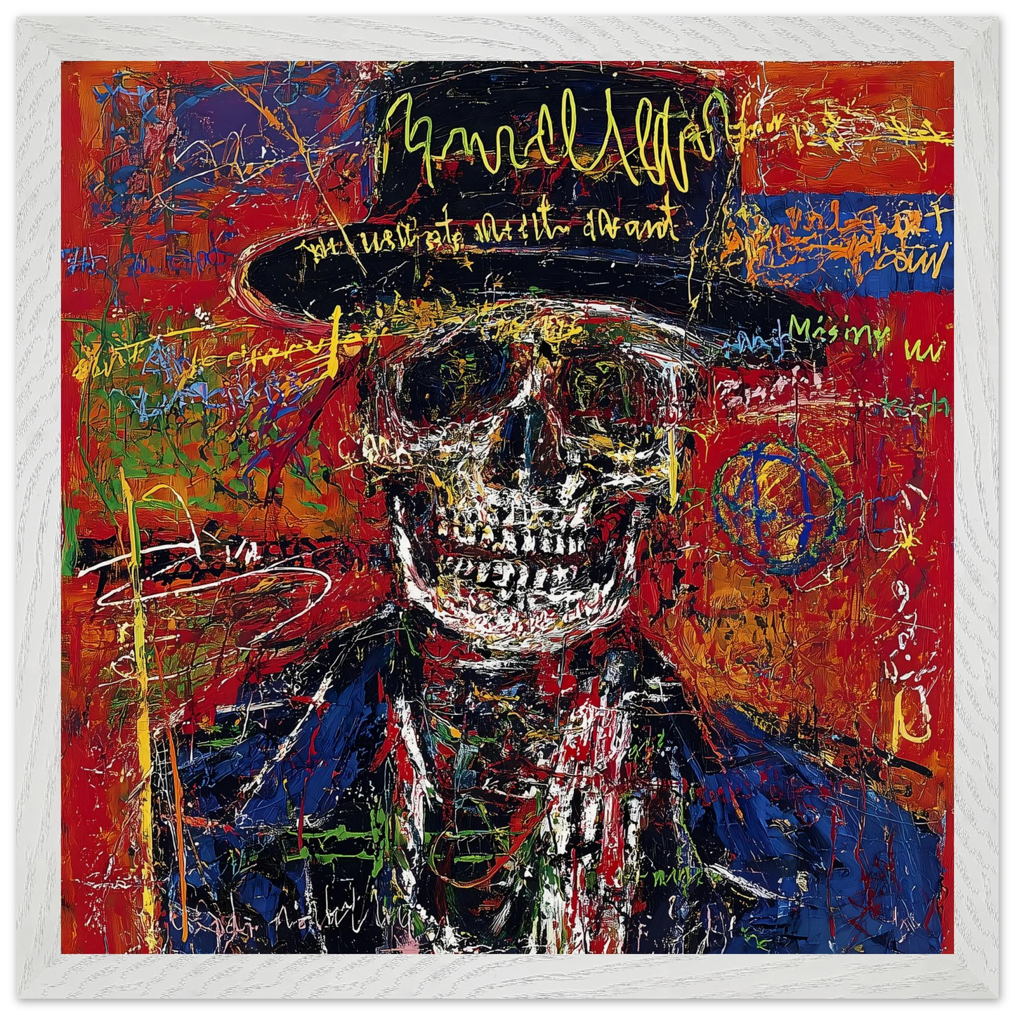 Dandy Macabre — tableau encadré bois — vue 9 — art mural STNCL