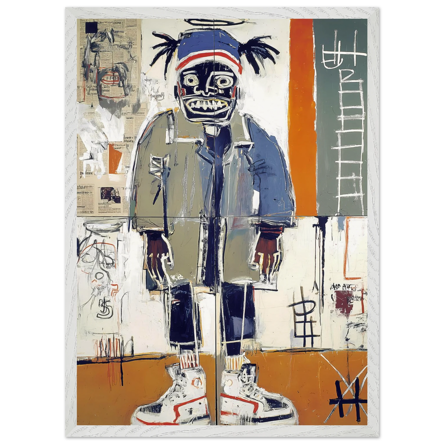 Debout sous le Halo — tableau encadré bois — vue 11 — art mural STNCL