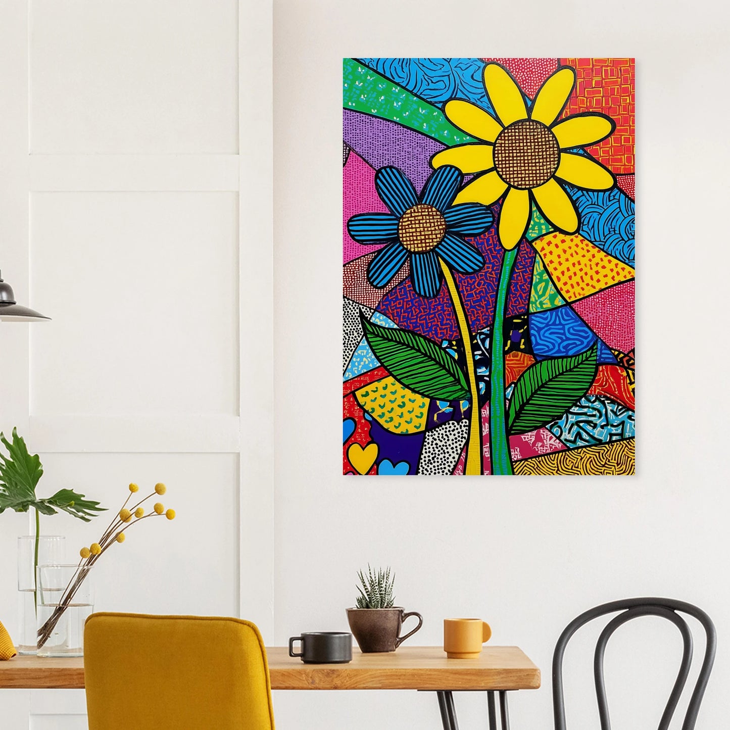 Deux Fleurs en Fête — affiche d'art — vue 8 — art mural STNCL