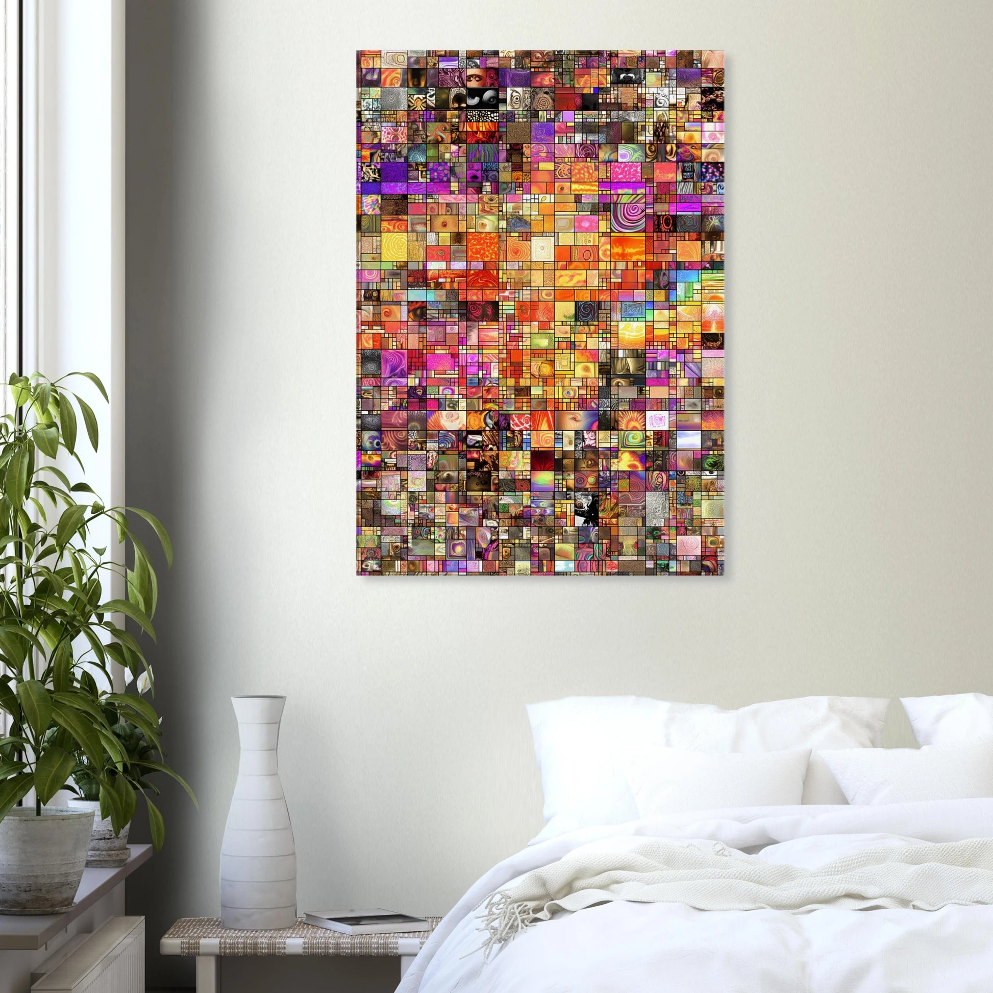 Mosaïque des Mille Mondes — tableau sur toile — vue 7 — art mural STNCL