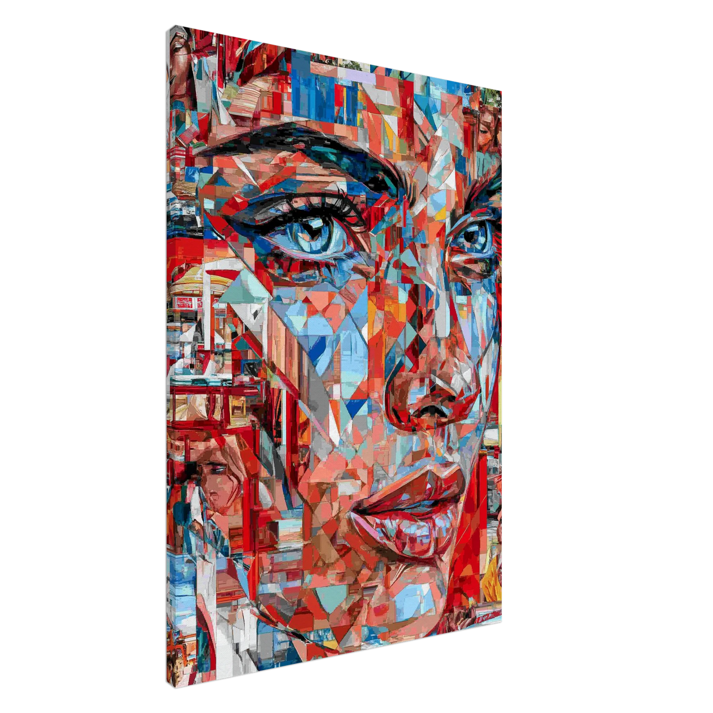 Regard Brisé en Mille Éclats — tableau sur toile — art mural STNCL