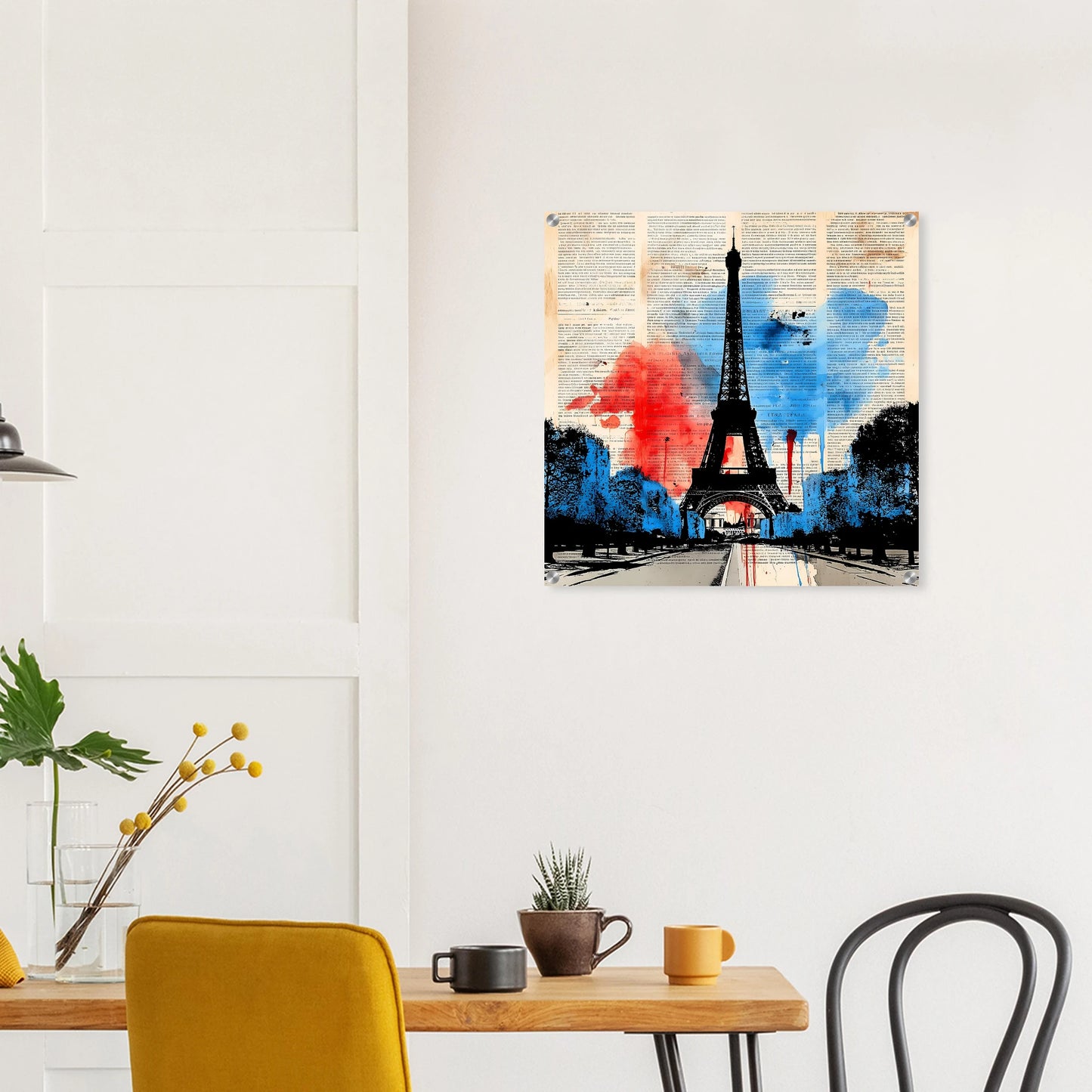Paris Tricolore — tableau plexiglas — vue 7 — art mural STNCL
