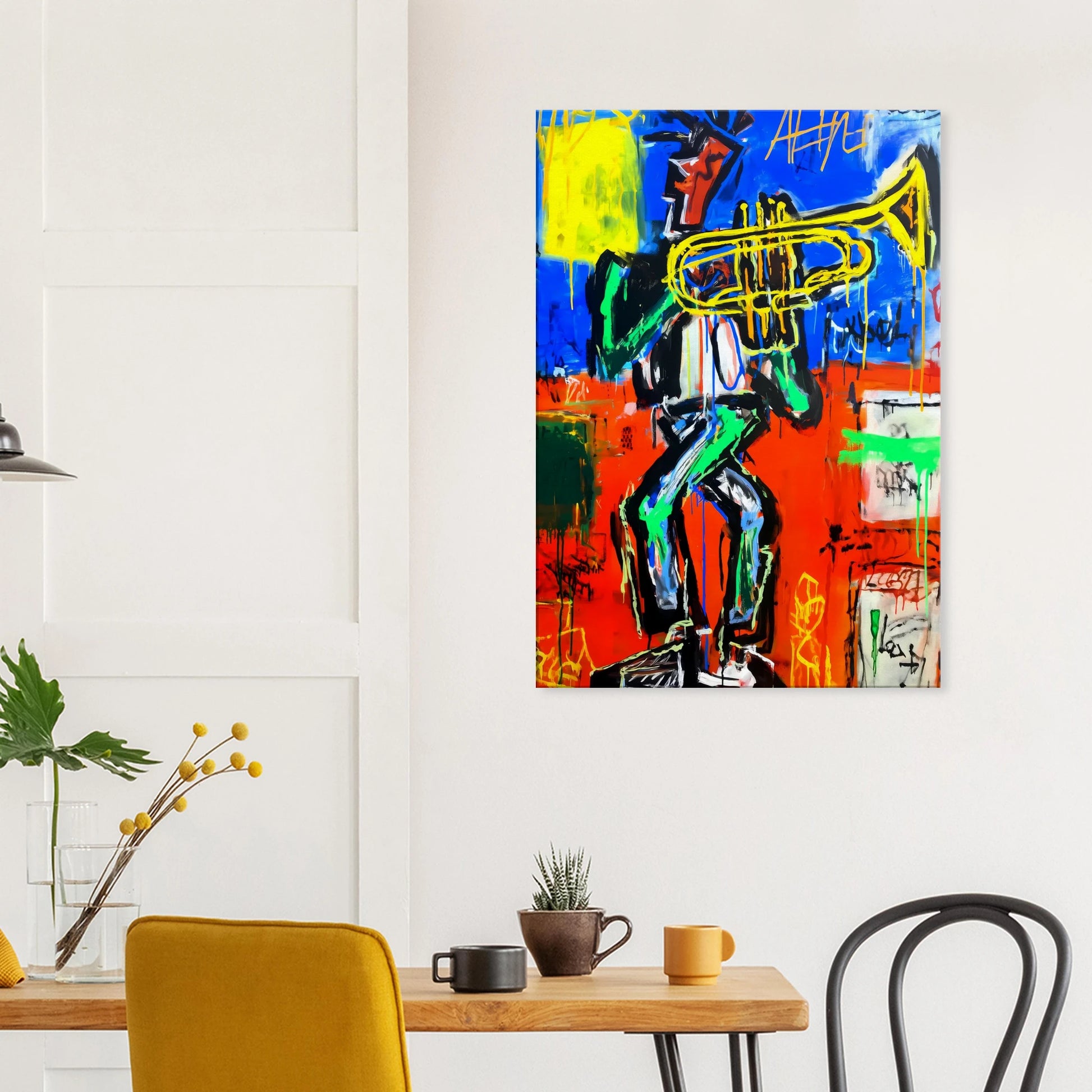 Le Trompettiste — tableau sur toile — vue 8 — art mural STNCL