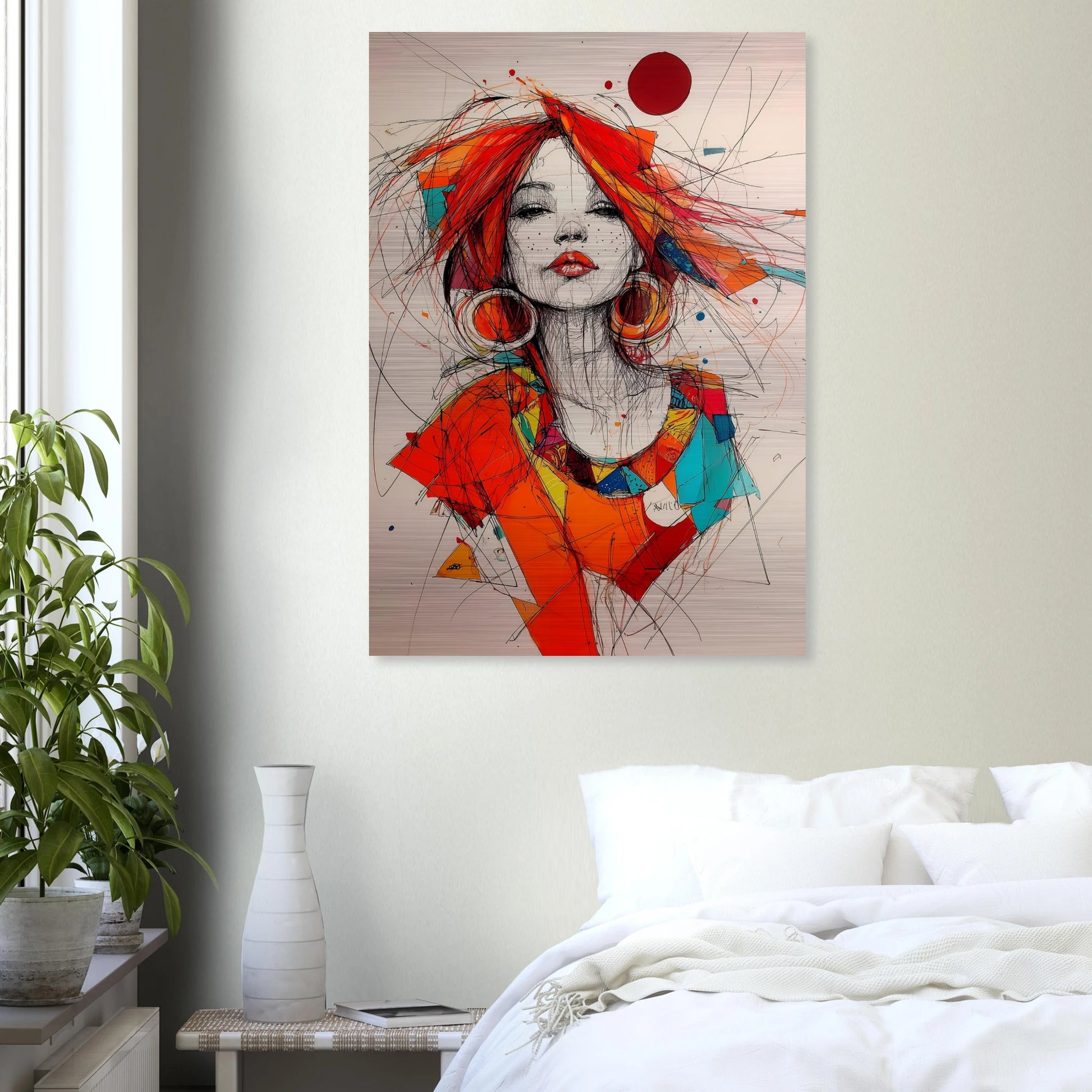 Créoles et Crayon — tableau aluminium — vue 7 — art mural STNCL