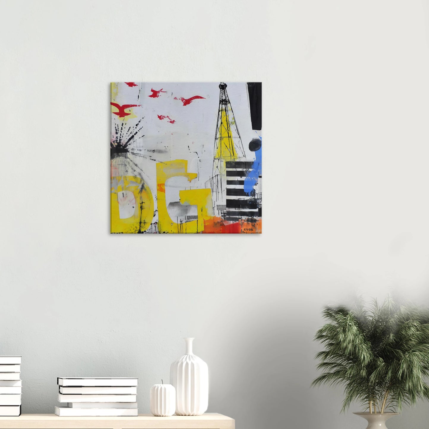 Le Grand Cri — tableau sur toile — vue 5 — art mural STNCL