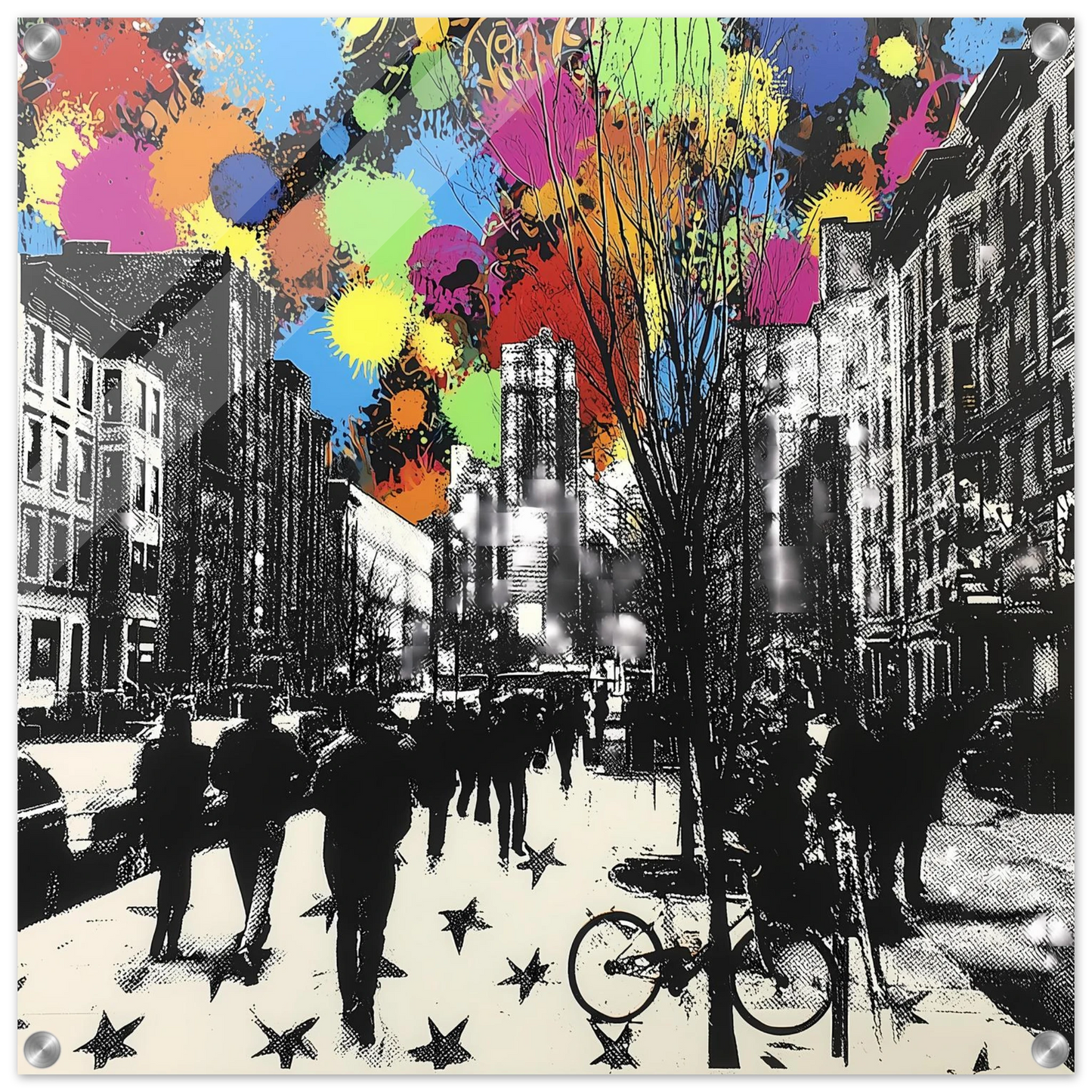 Rue en Éclats — tableau plexiglas — art mural STNCL